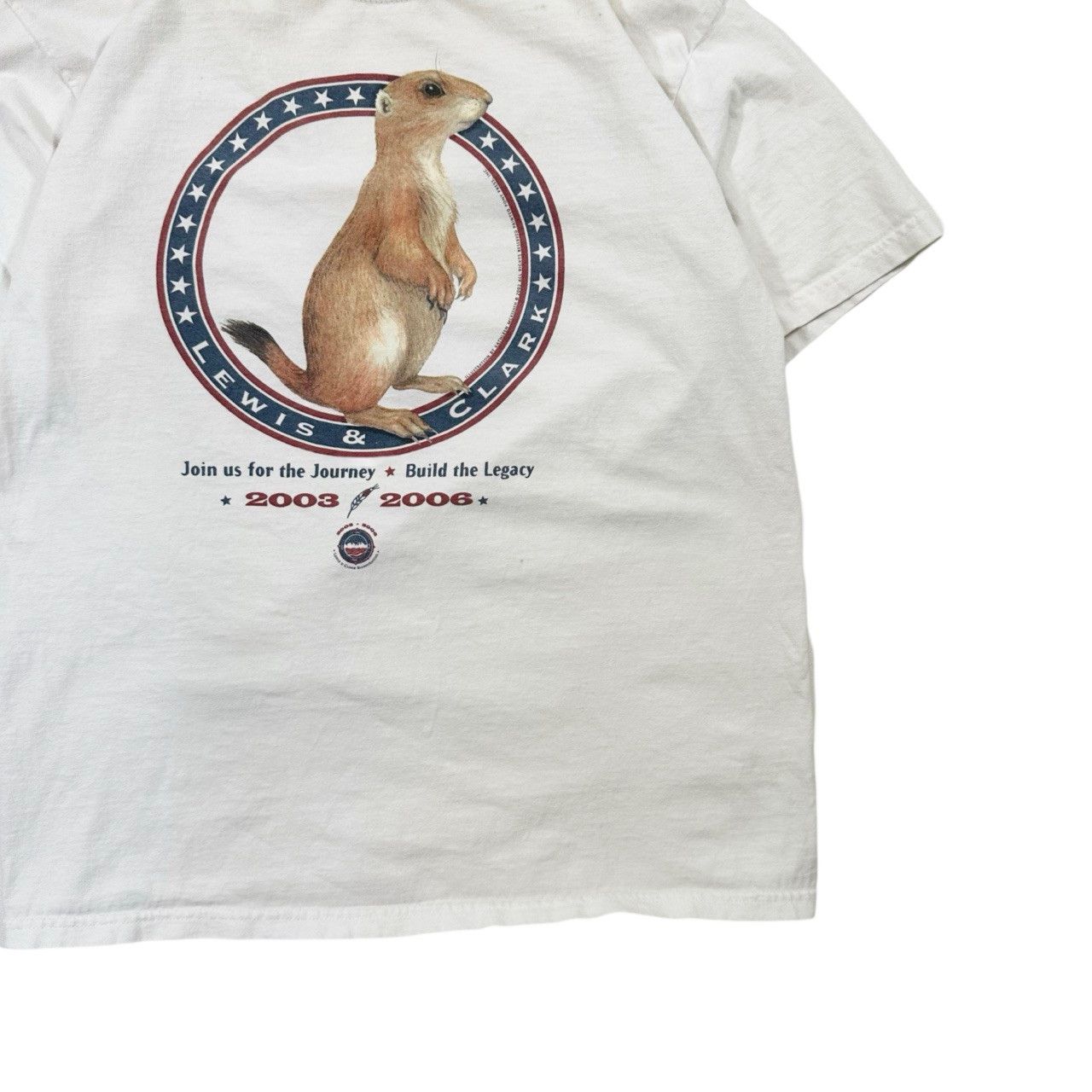 Vintage Vintage 2006 Lewis & Clark Graphic Promo T Shirt Size US L / EU 52-54 / 3 - 3 Thumbnail