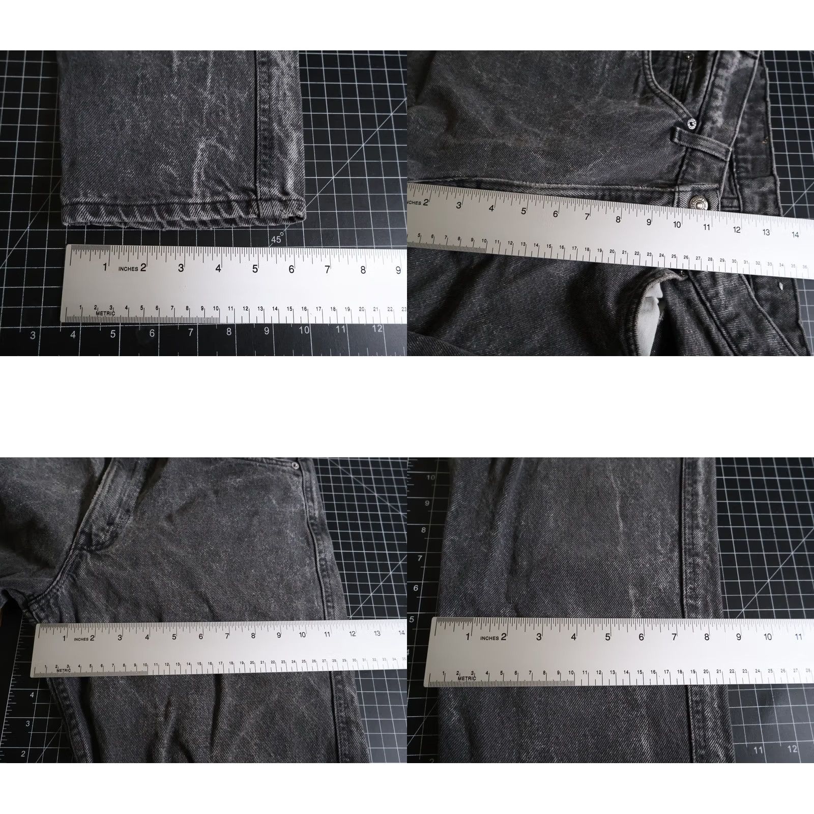 Levi's VINTAGE Levi's Jeans 40550 Men 29 x 32 Gray Acid Wash Tapered Leg 90s Grunge Retro VTG Mens Jeans Size US 29 - 8 Thumbnail