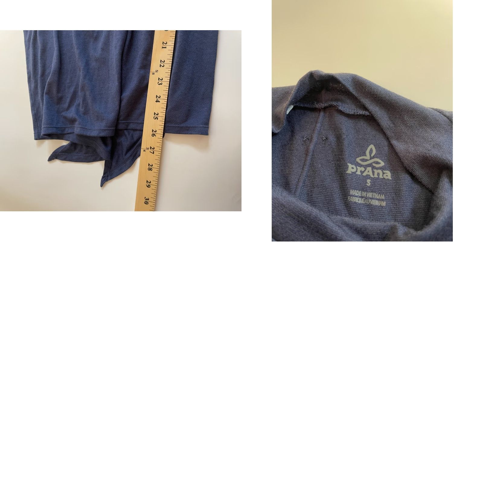 Prana prAna Shirt Women’s S Navy Blue Activewear Back Slit Sleeveless Mock Neck Size S / US 4 / IT 40 - 8 Thumbnail