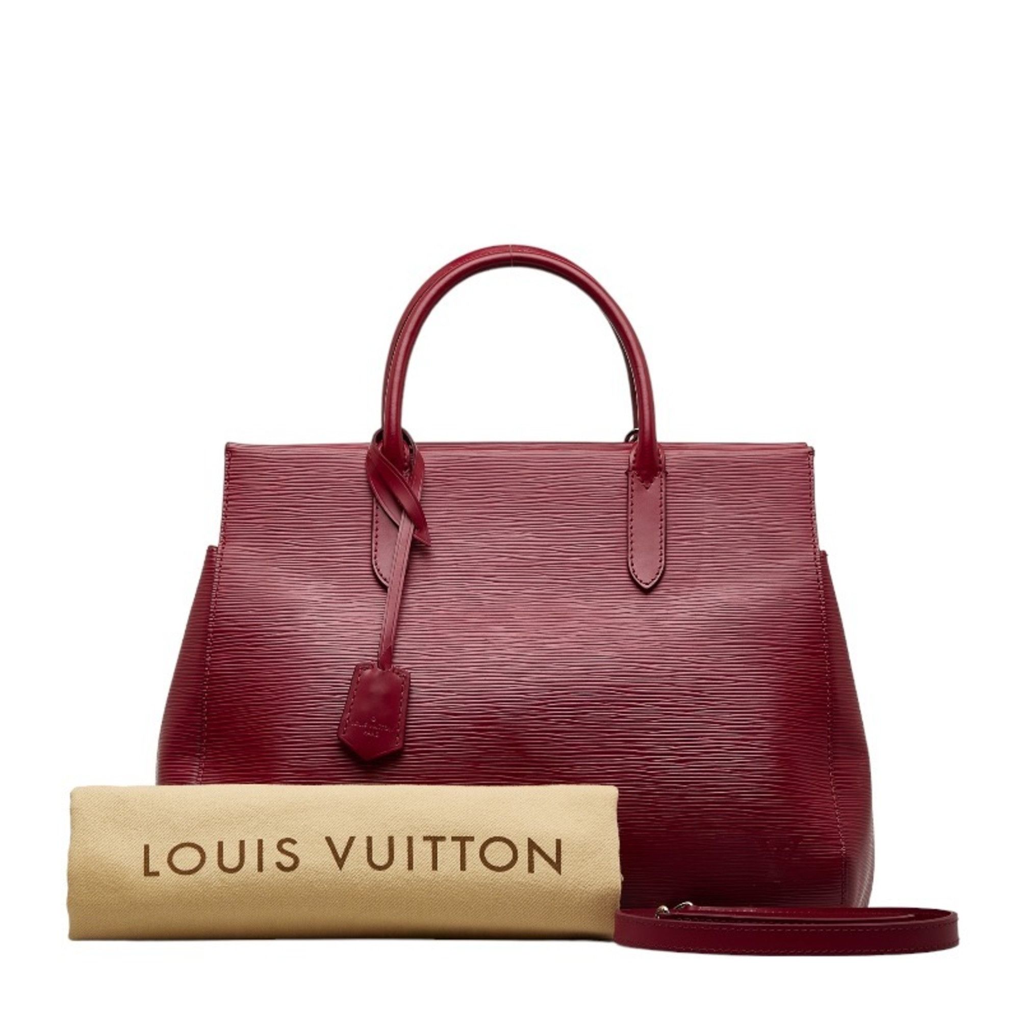 image of Louis Vuitton Epi Marly Mm Handbag Shoulder Bag M94615 Fuchsia Purple Leather Ladies Louis Vuitton,