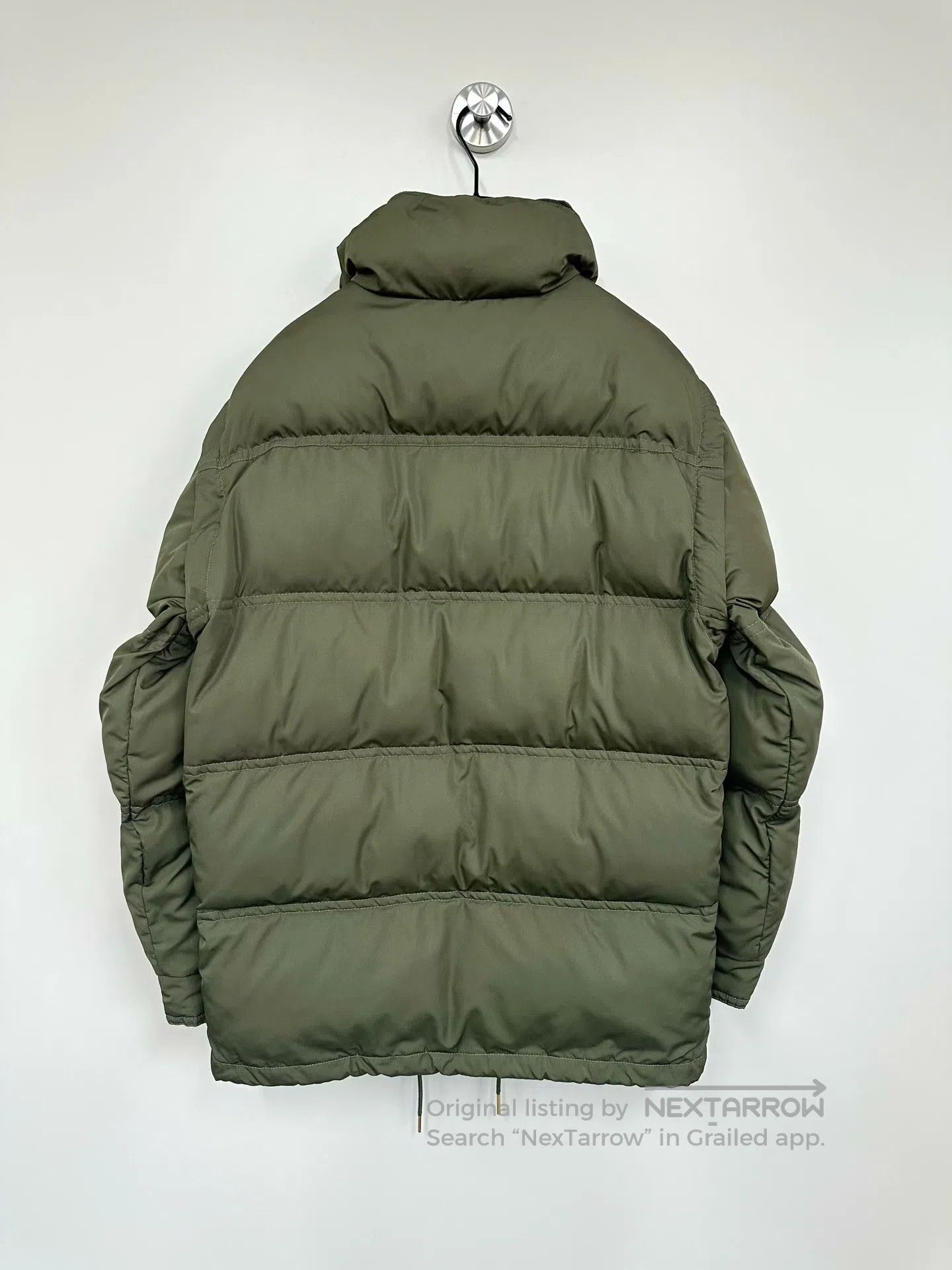 Celine CELINE Green Gold Buckle Embroidered Logo Down Jacket| Size XXS / US 00 / IT 34 - 2 Thumbnail