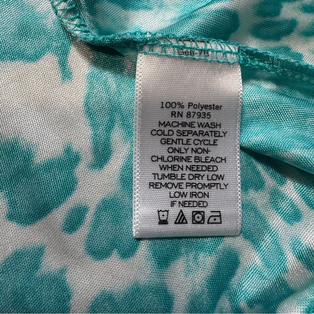 Other New Susan Graver Tie Dye Liquid Knit Cowl Neck Short Sleeve Size S / US 4 / IT 40 - 7 Thumbnail