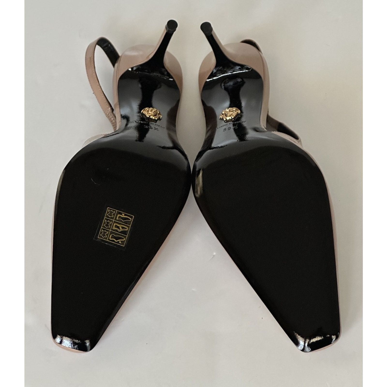 Versace Versace Sling Back Leather Pump Shoes Blush 9.5 US 1012428 Size US 9.5 / IT 39.5 - 14 Thumbnail