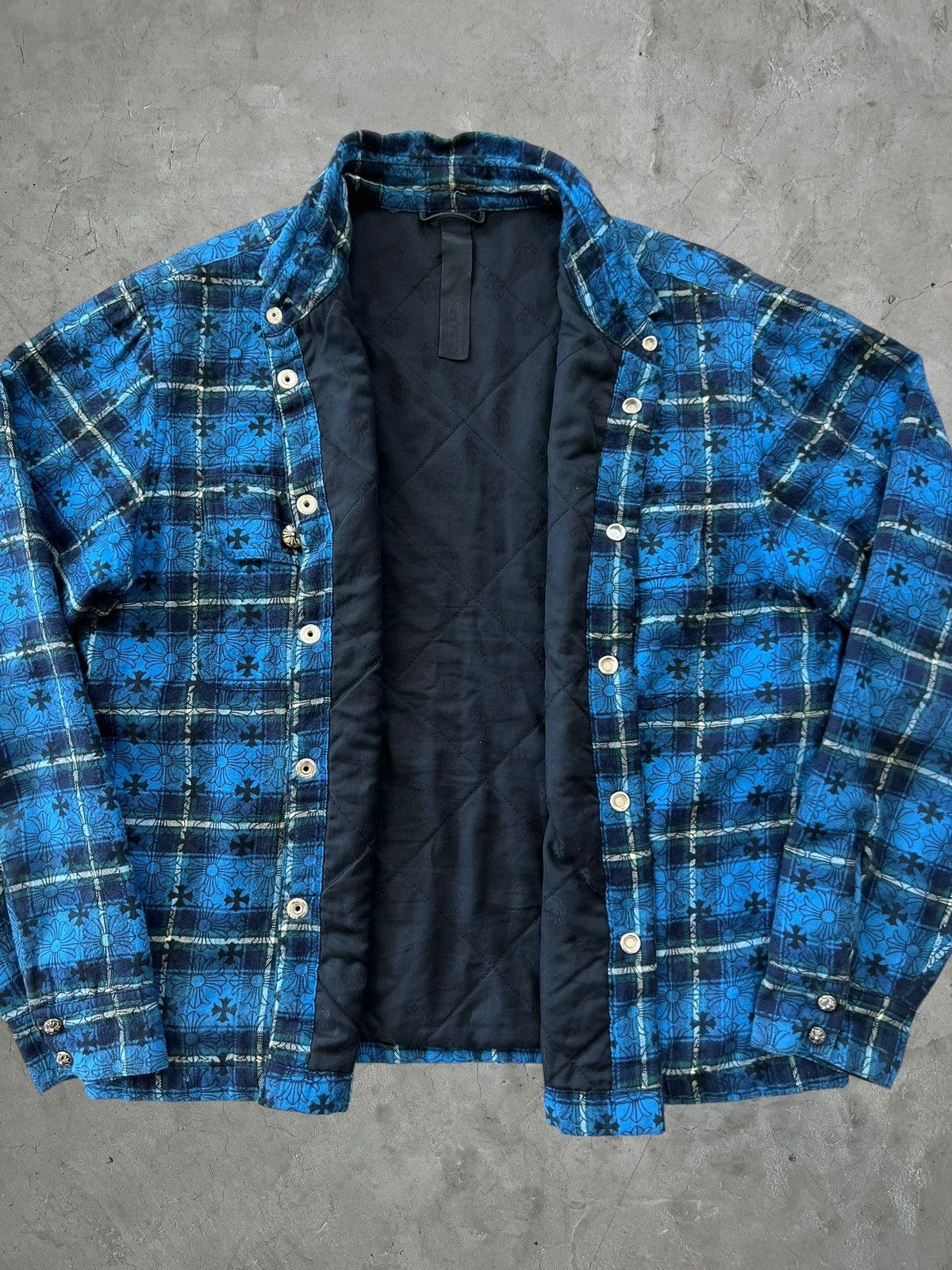 Chrome Hearts Rare Chrome Hearts Quilt Lined Flannel Size US M / EU 48-50 / 2 - 7 Thumbnail