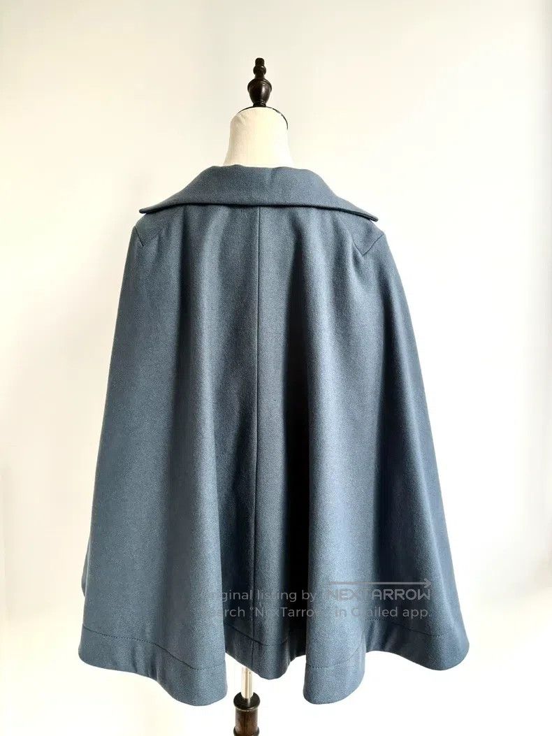 Vivienne Westwood Vivienne Westwood Vintage Morandi gray blue cloak coat Size L / US 10 / IT 46 - 4 Thumbnail