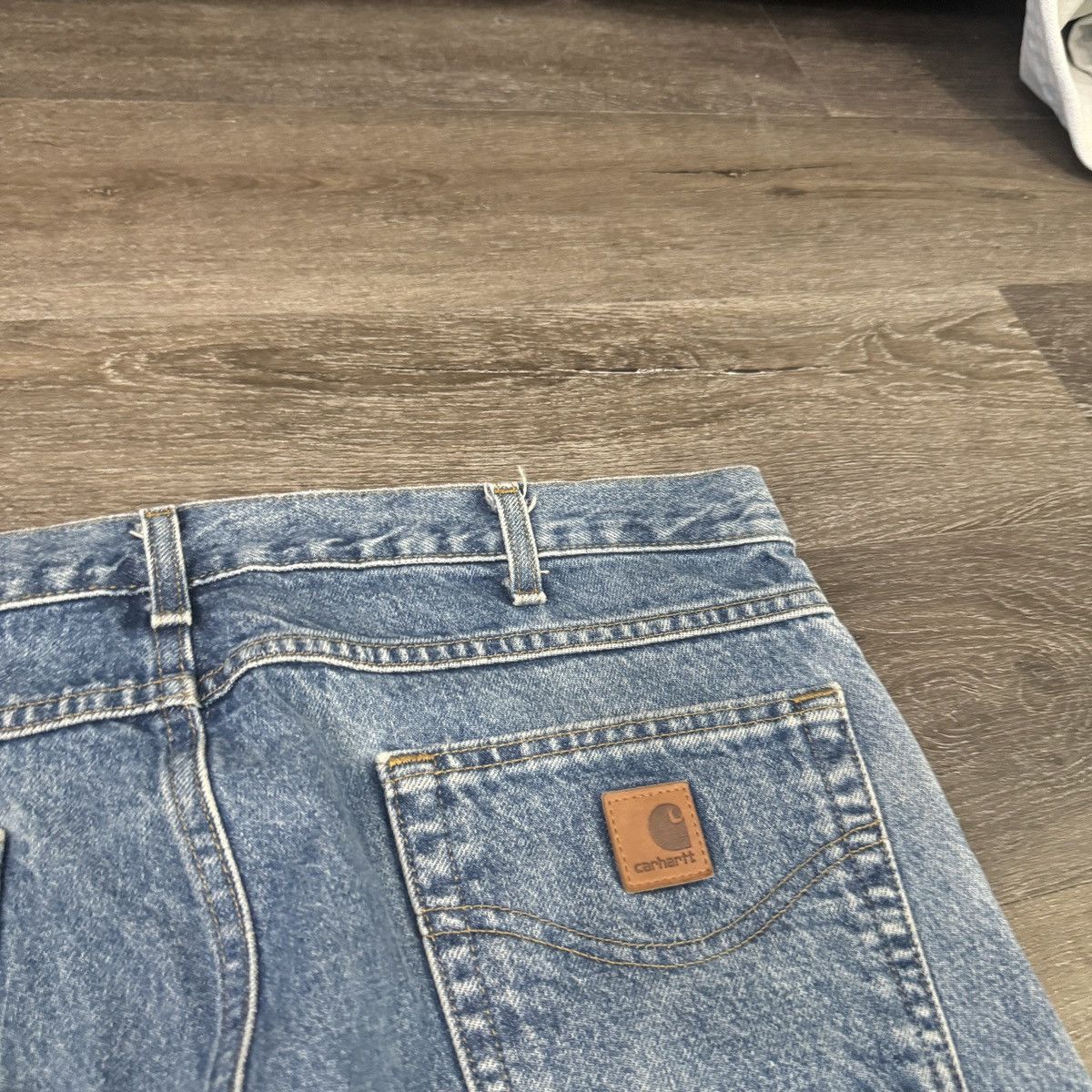 Carhartt × Vintage Vintage 90s Carhartt light blue denim jeans wide leg Size US 36 / EU 52 - 3 Thumbnail
