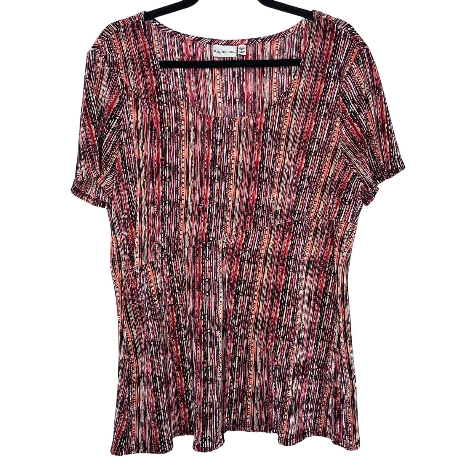 Other Kim Rogers Striped Layered Top Size XL / US 12-14 / IT 48-50 - 1 Thumbnail