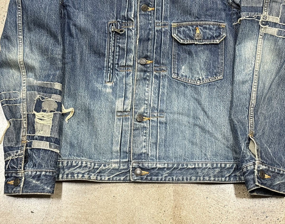Mastermind Japan Mastermind Japan MMJ 11ss Radiance 13oz Damaged Denim Jacket Size US M / EU 48-50 / 2 - 6 Thumbnail