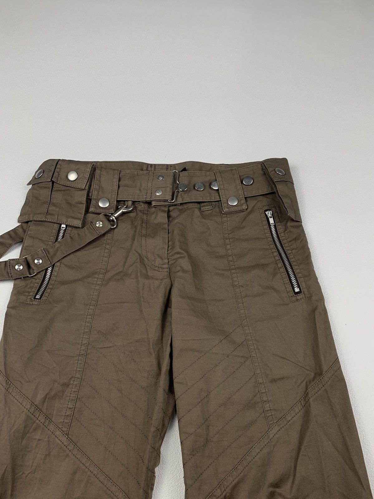 If Six Was Nine Dkny Belt BotCut Pants Size 28" / US 6 / IT 42 - 11 Thumbnail