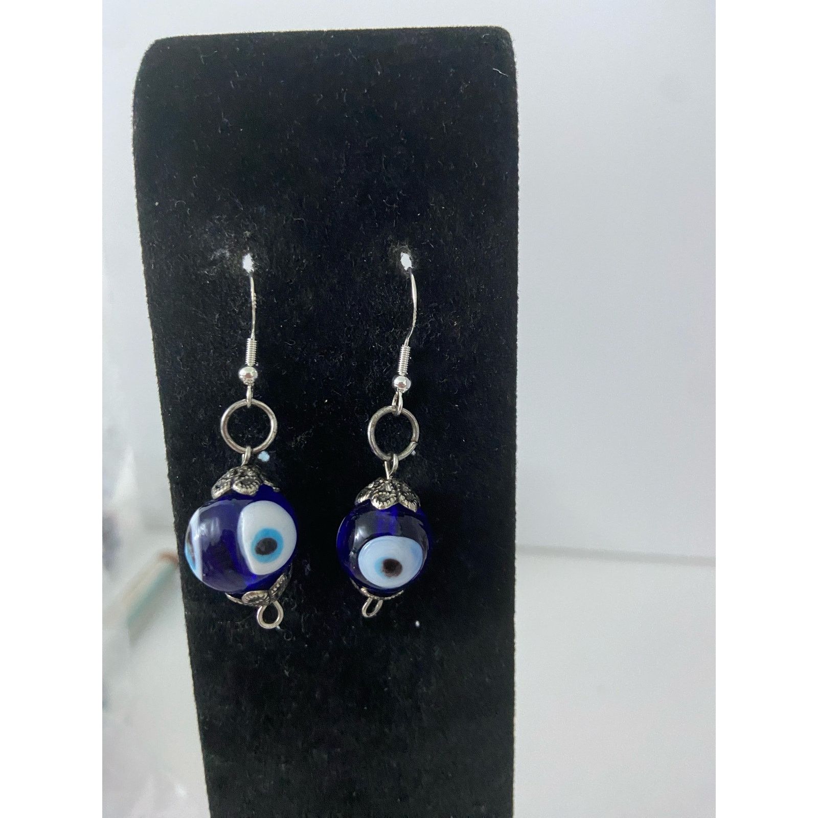 Handmade Blue Eye Earrings Size ONE SIZE - 1 Thumbnail