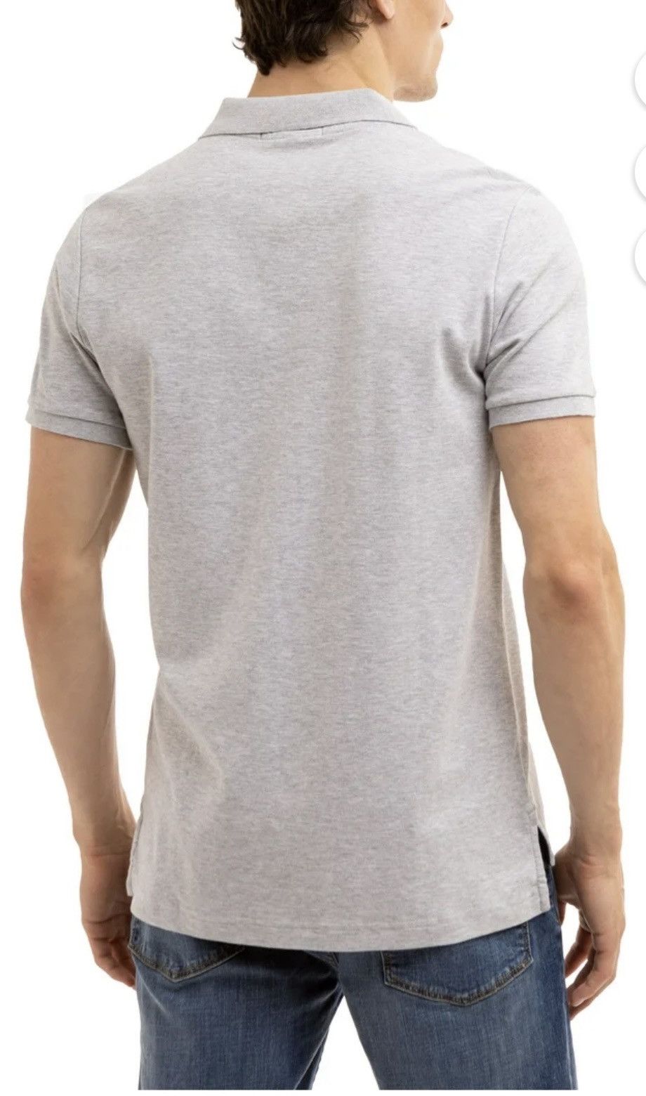 U.S. Polo Assn. U.S. Polo Assn. Men's Interlock Polo Gray Shirt Size US XXL / EU 58 / 5 - 7 Thumbnail
