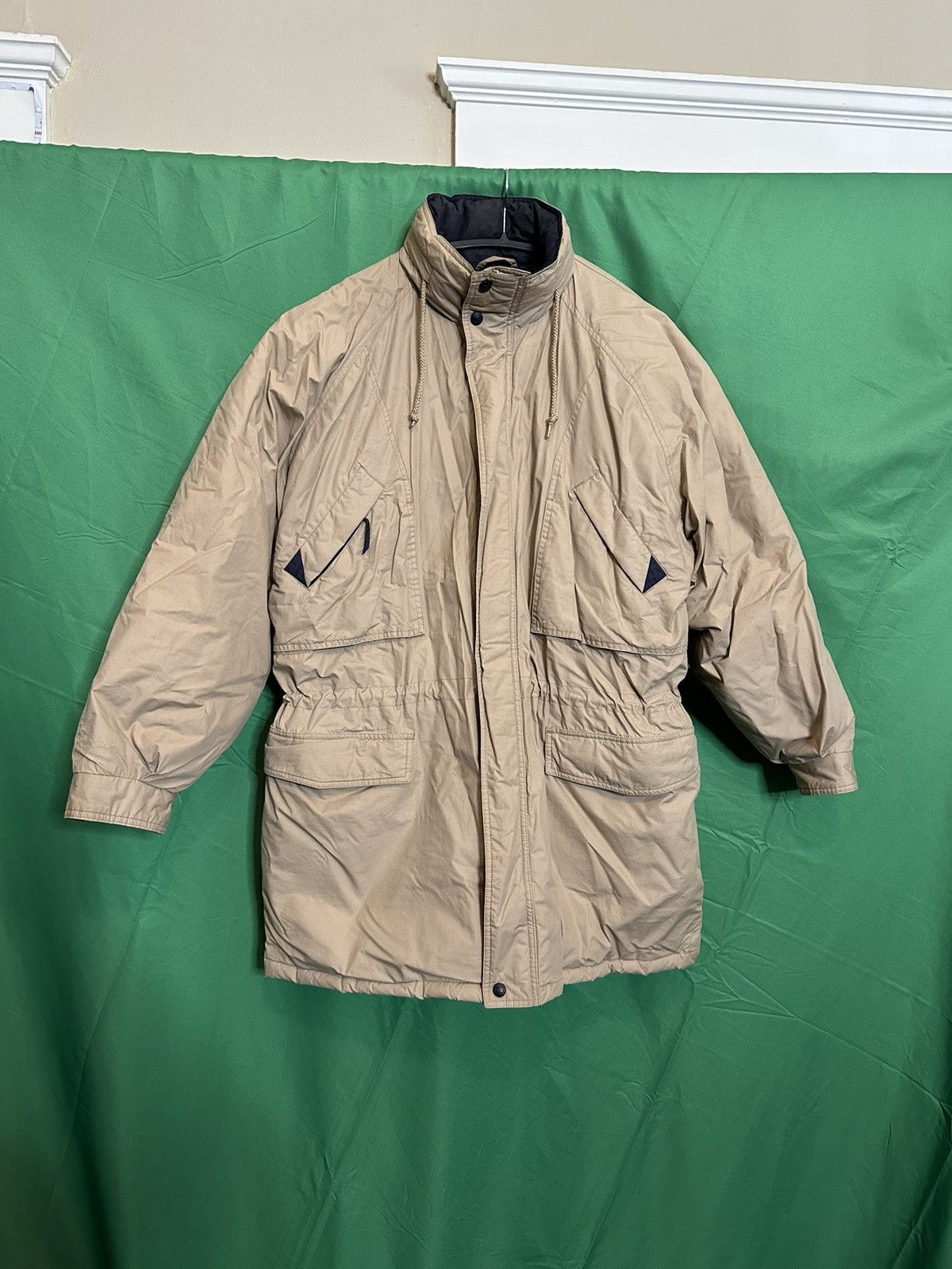 Gant Beige down waterfowl feather zip-up puffer coat Size US L / EU 52-54 / 3 - 1 Thumbnail