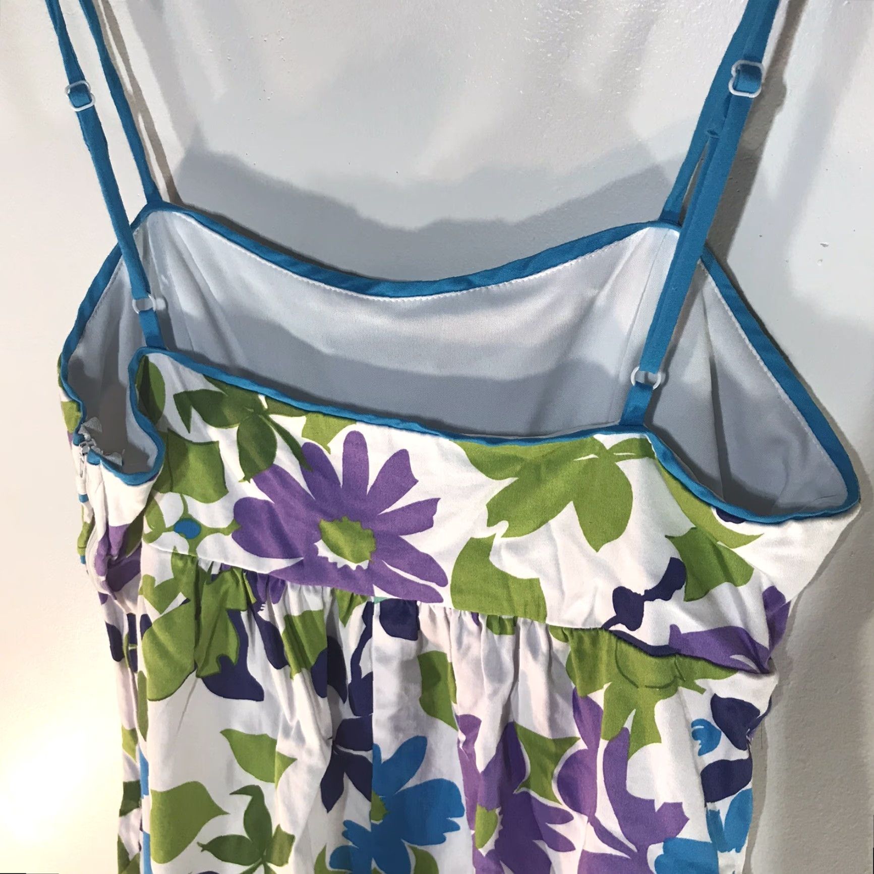Paige Alyn Paige Floral Fit & Flare Dress Womens Size 11/12 Multicolor Short Strappy Sweetheart Neck Size L / US 10 / IT 46 - 5 Thumbnail
