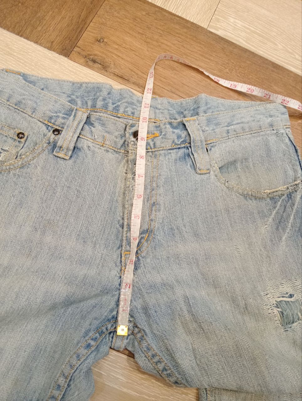 JUN MEN JAPANESE JUNMEN DISTRESSED JEANS - SIZE L Size US 34 / EU 50 - 18 Thumbnail