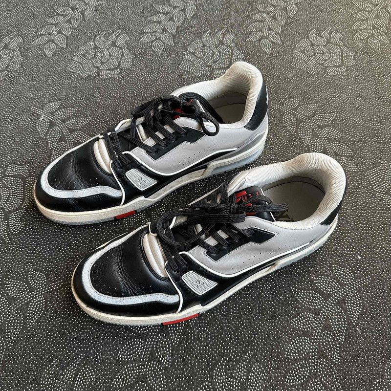 Louis Vuitton Black Grey Low Top Sneakers 0079