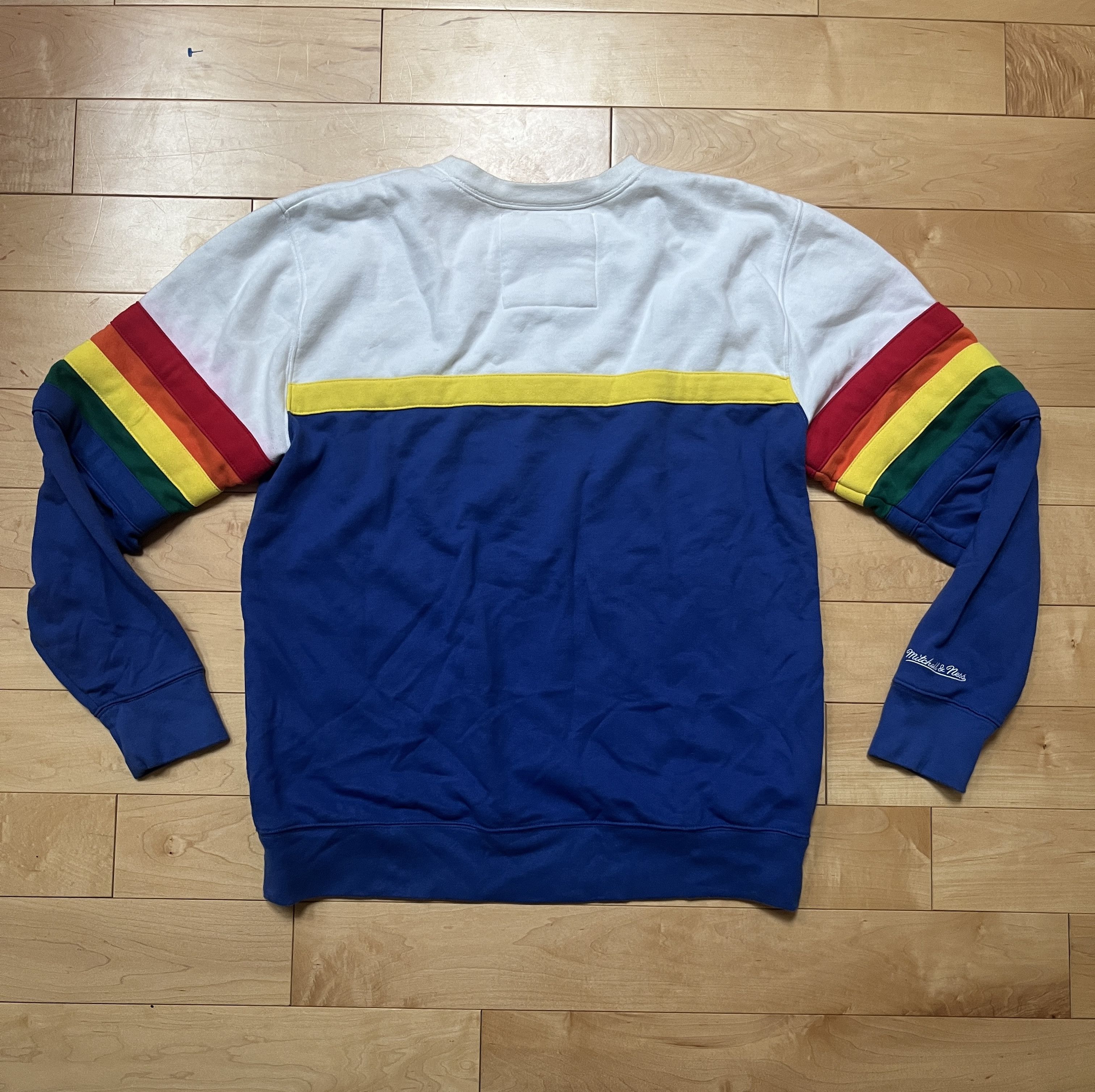 Mitchell & Ness × NBA × Vintage Vintage Mitchell & Ness Nuggets Pullover Hardwood Classics Size US XXL / EU 58 / 5 - 4 Thumbnail