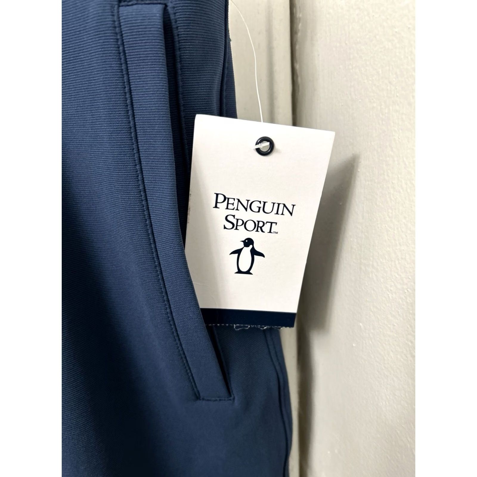 Original Penguin Penguin Original Sport Pants Mens 2XL Blue Jogger Track Athletic Performance Stretch NWT Size US 39 - 5 Thumbnail