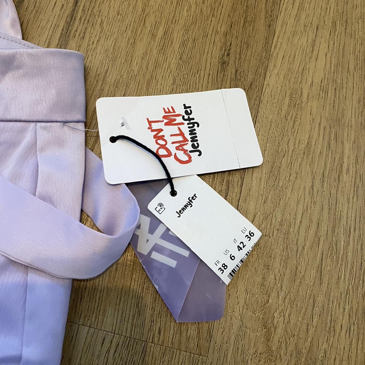 Jennifer Lopez Lilac cargo trousers with buckles and pockets - Size US 30 / EU 46 - 4 Thumbnail