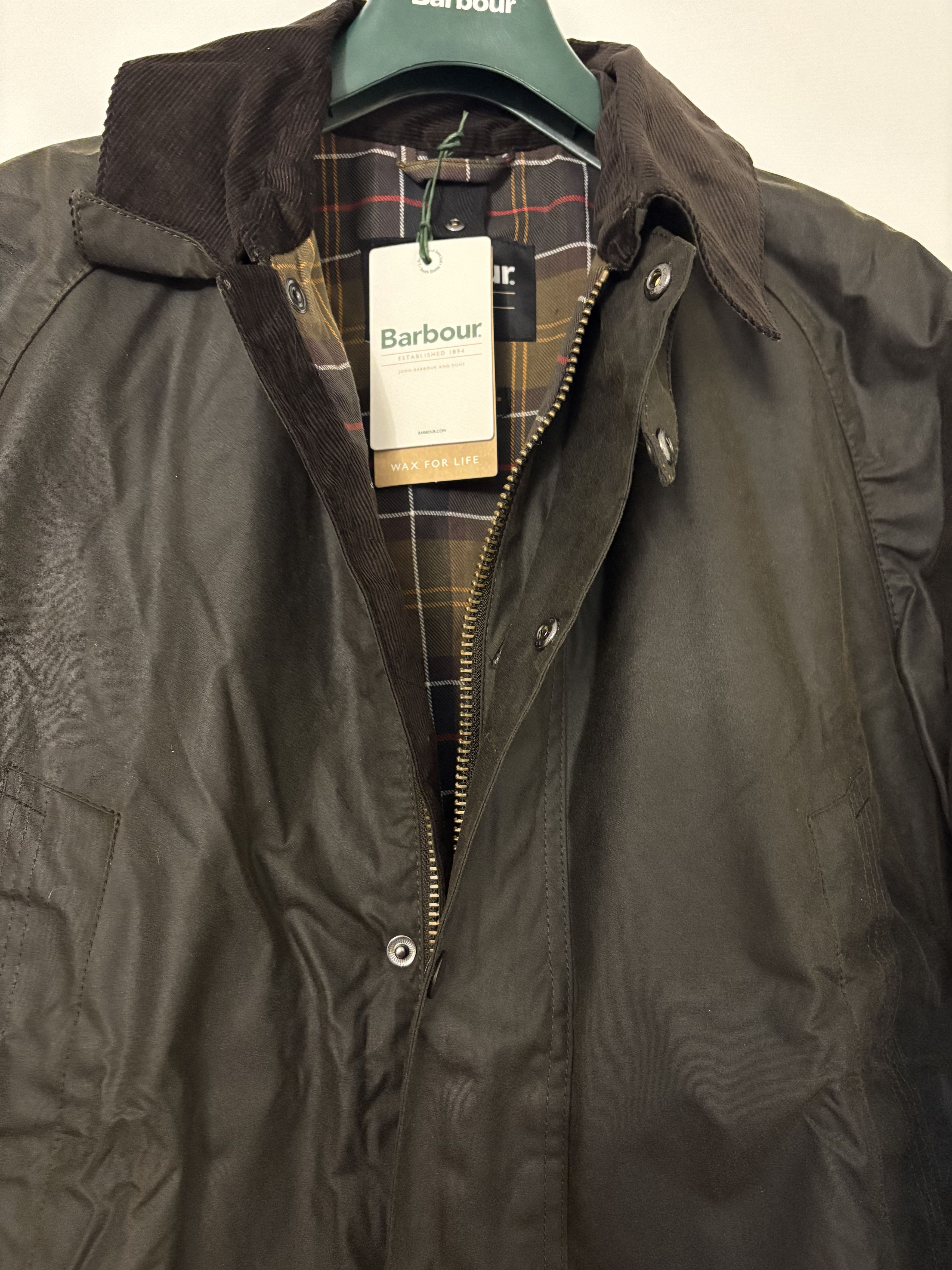 Barbour Barbour BRISTOL Mens Wax Jacket in Olive MSRP$425 Size US M / EU 48-50 / 2 - 9 Thumbnail