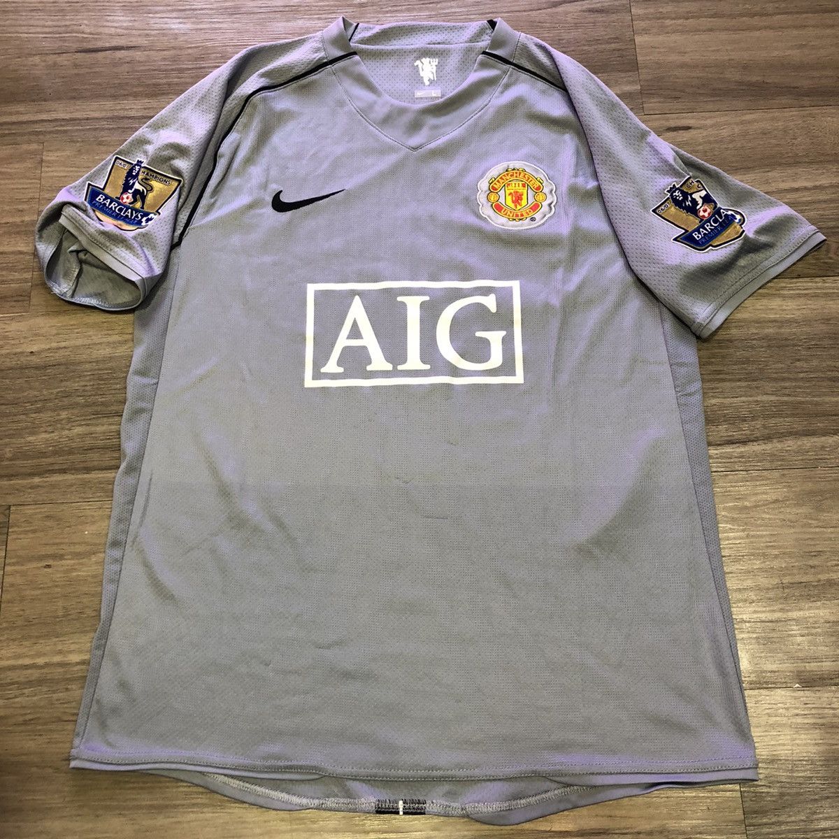 Manchester United 07/08 player issue gk shirt #1 Van der sar, image size:1200x1200