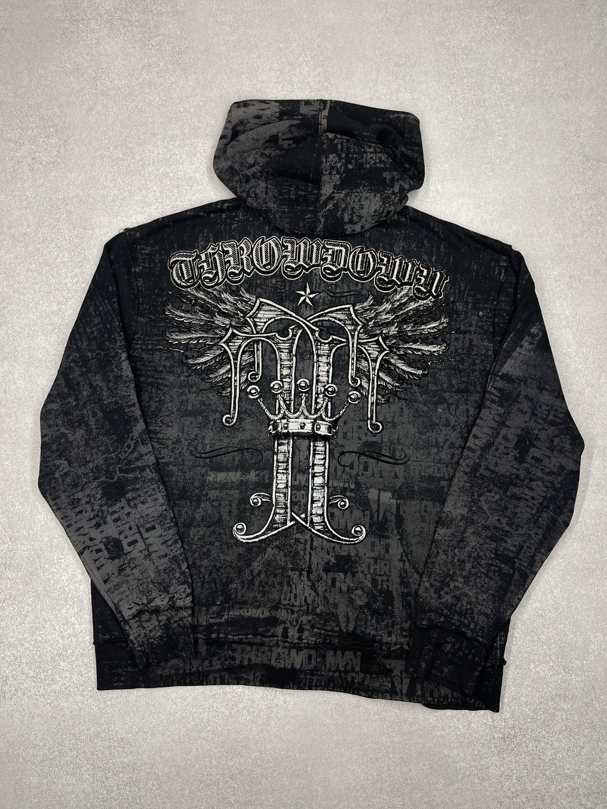 Affliction Affliction Throwdown Premium MMA Hoodie Full Print Big Logo Size US XL / EU 56 / 4 - 2 Thumbnail