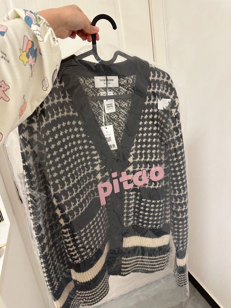 Thom Browne Thom Browne Classic Houndstooth Outerwear - dmc Size US M / EU 48-50 / 2 - 1 Thumbnail