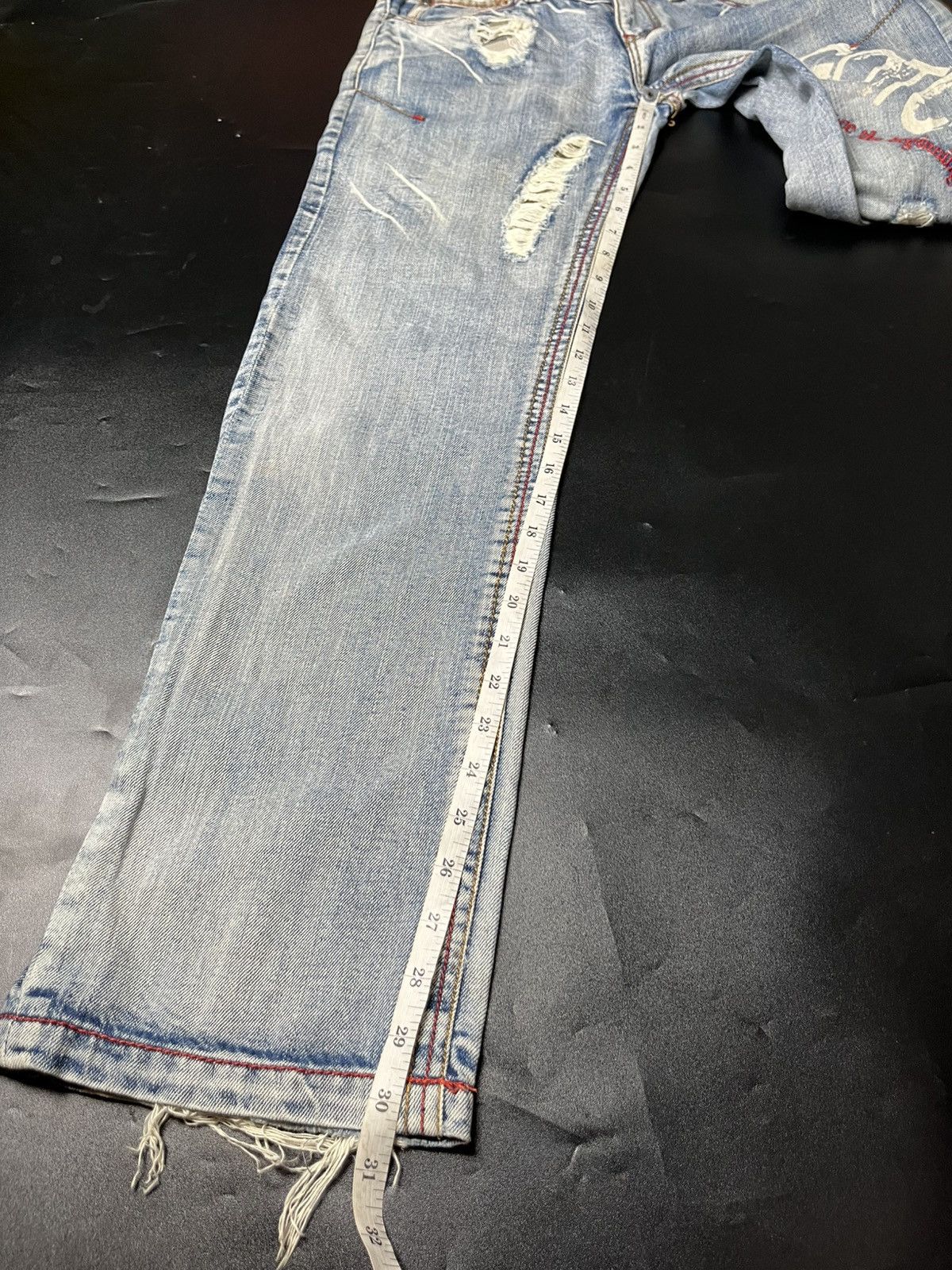 Hysteric Glamour Japanese Distressed Jeans Gotcha lgb style Size US 30 / EU 46 - 17 Thumbnail