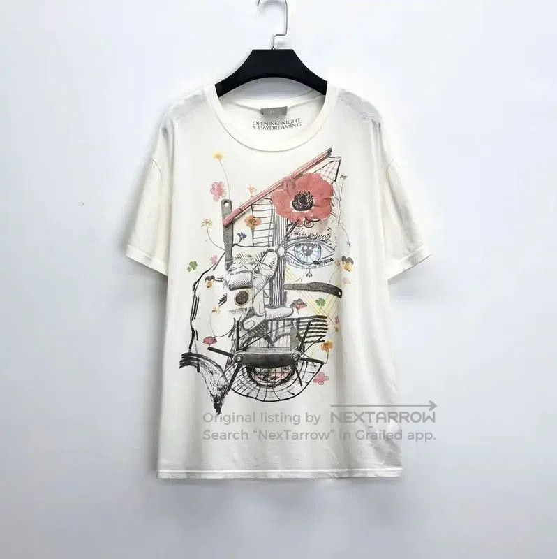 Dior Spring/Fall White Cotton Graphic Tee .
