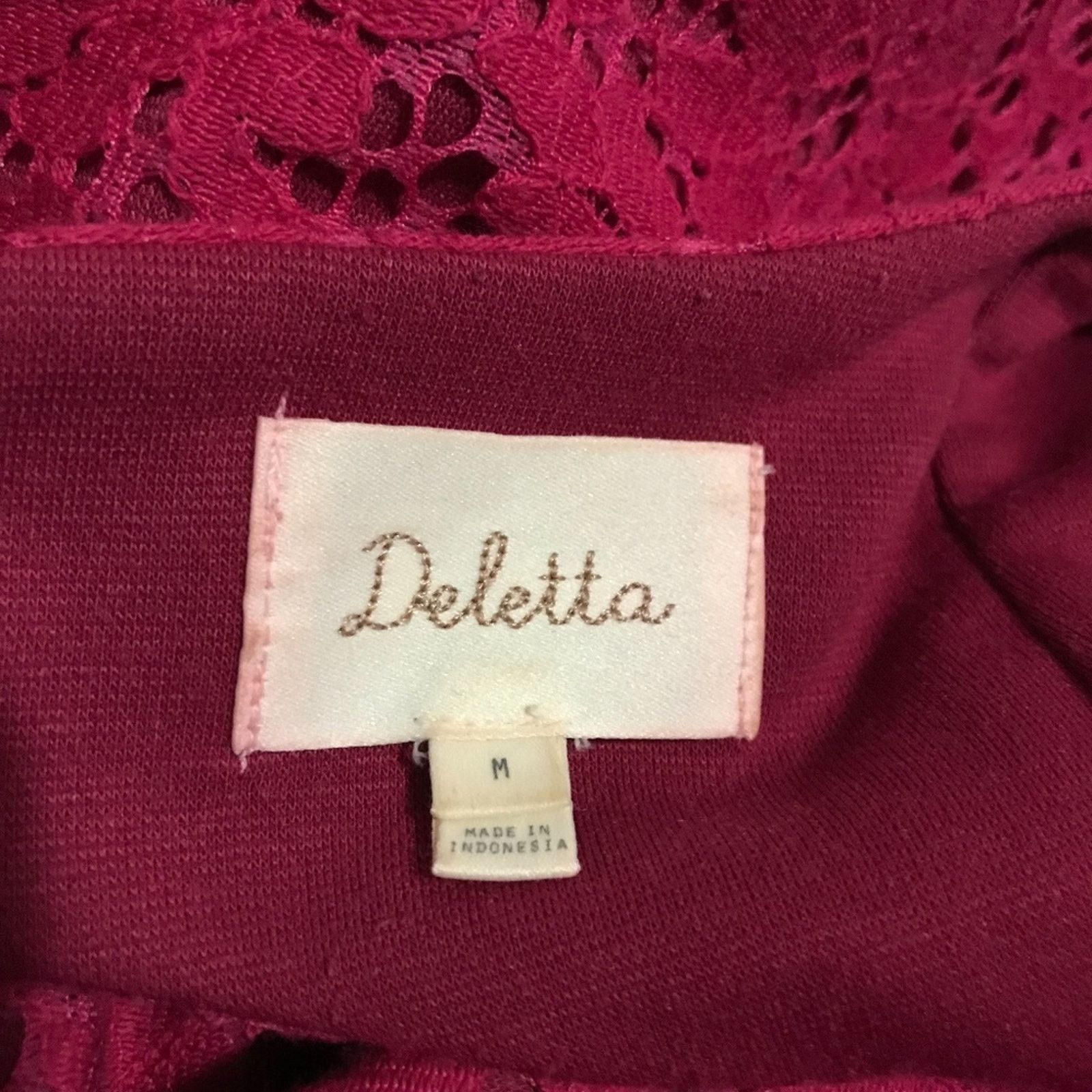 Anthropologie Anthropologie Deletta Silverfield Pink Lace Eyelet Dress M Size M / US 6-8 / IT 42-44 - 8 Thumbnail
