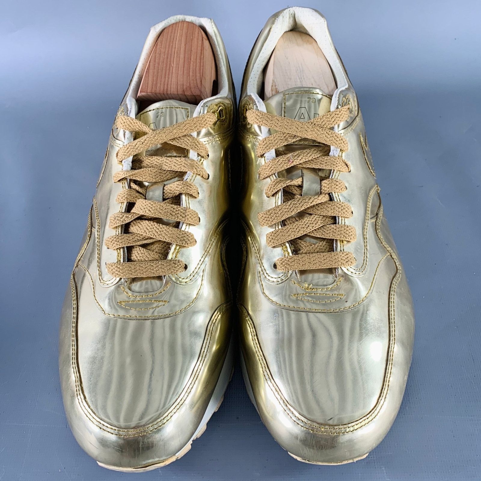 Nike 2020 30th Anniversary Size 12 Gold Metallic Low Top Sneakers Size US 12 / EU 45 - 4 Thumbnail