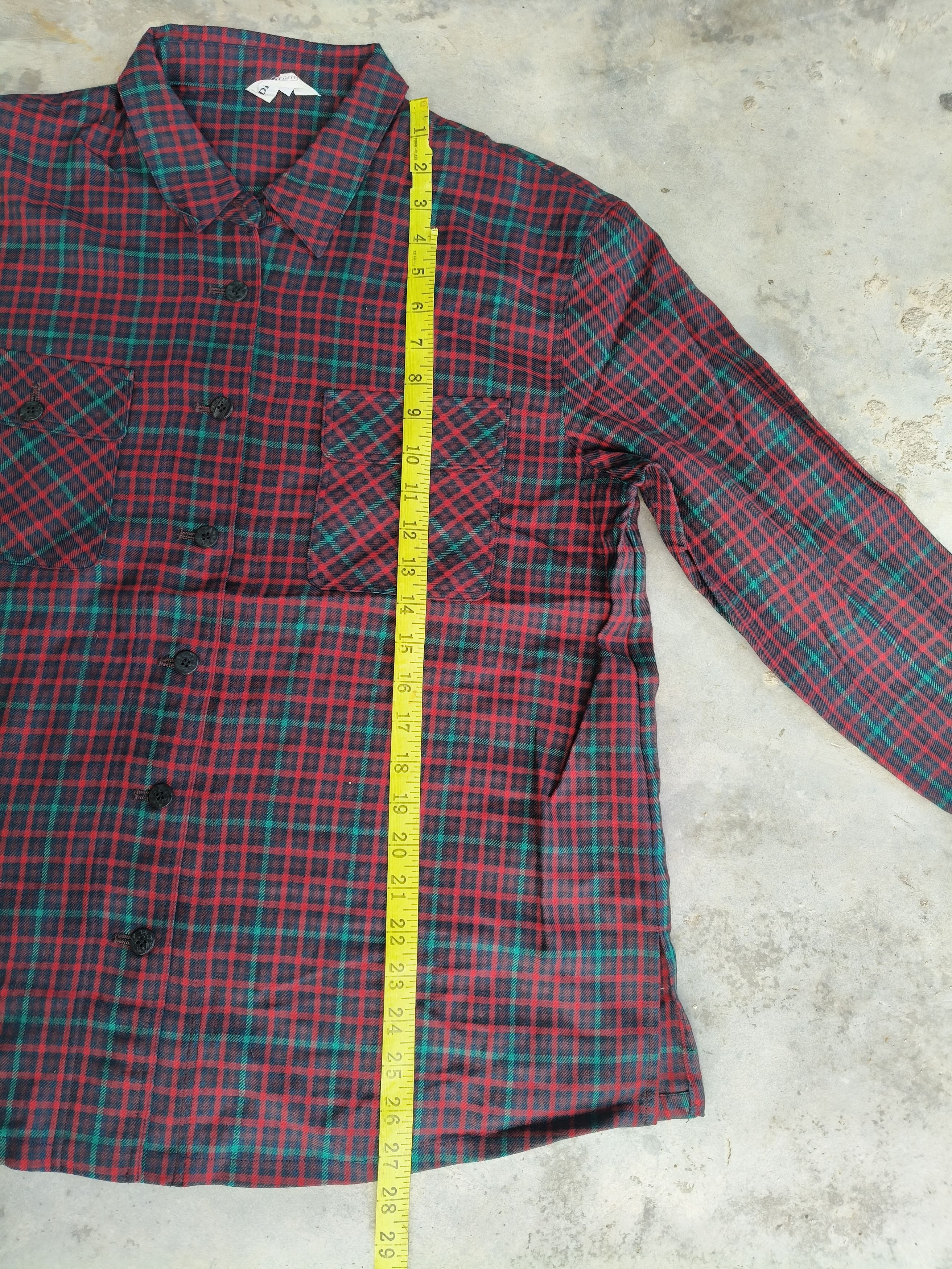 Japanese Brand Vintage Flannel Wool Button up Size XL / US 12-14 / IT 48-50 - 11 Thumbnail