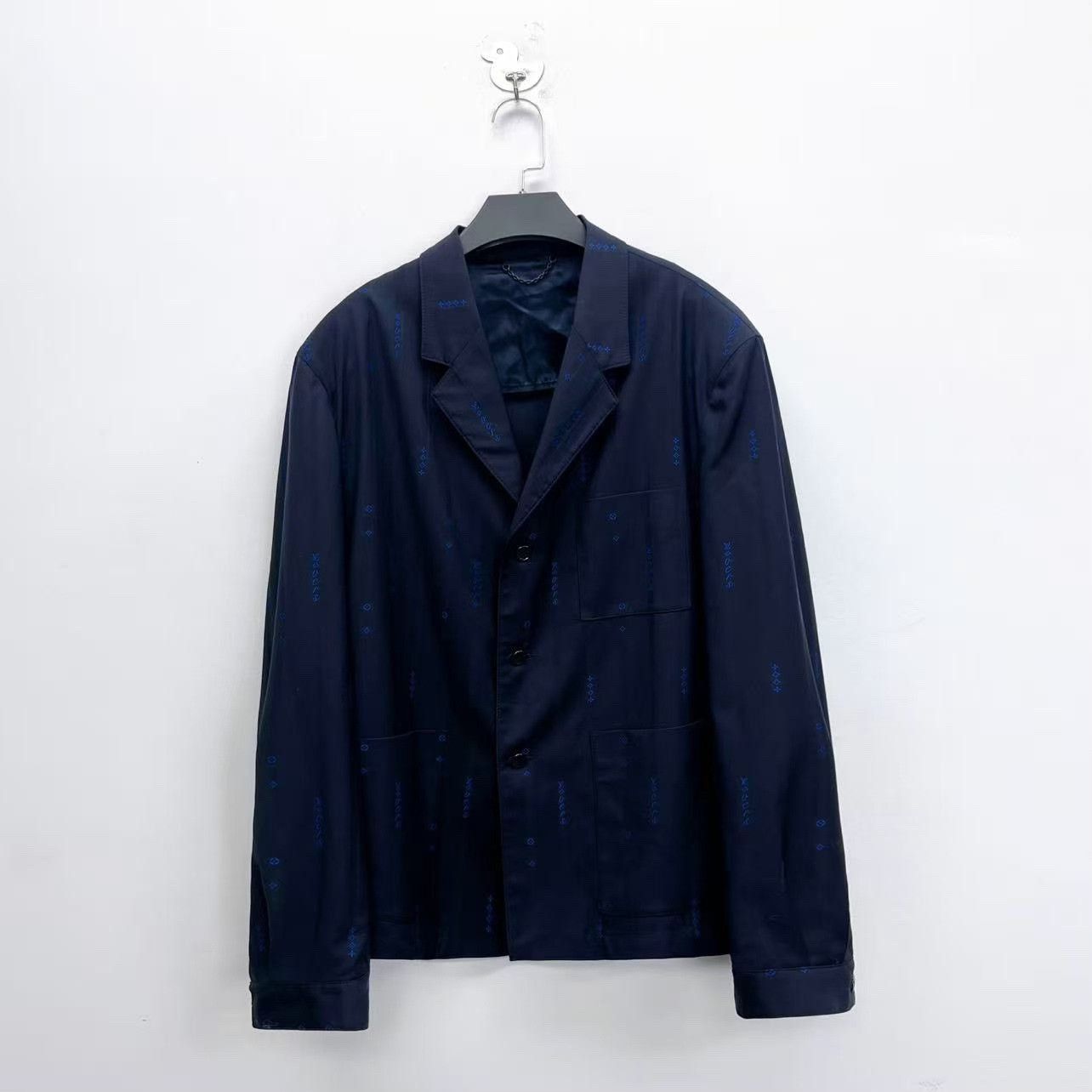 Louis Vuitton Louis Vuitton FW25 Logo Embroidered Blazer Size US L / EU 52-54 / 3 - 1 Thumbnail