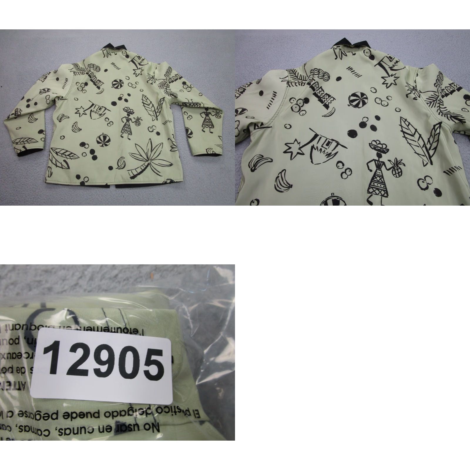 Rains Mycra Pac Jacket Womens S, M Black Green Reversible Zip Rain Coat Windbreaker Size M / US 6-8 / IT 42-44 - 10 Thumbnail