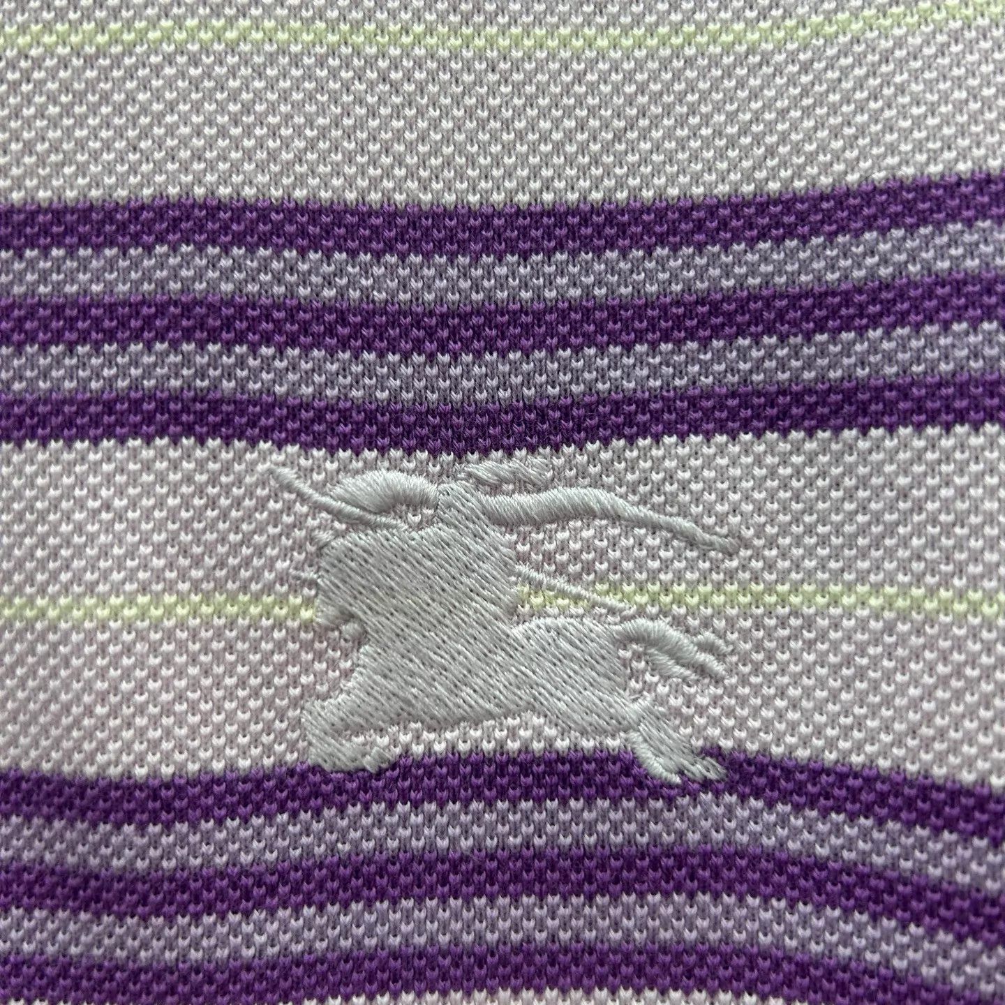 Burberry Burberry 99 New Purple Stripe Polo Shirt Size S Size S / US 4 / IT 40 - 4 Thumbnail