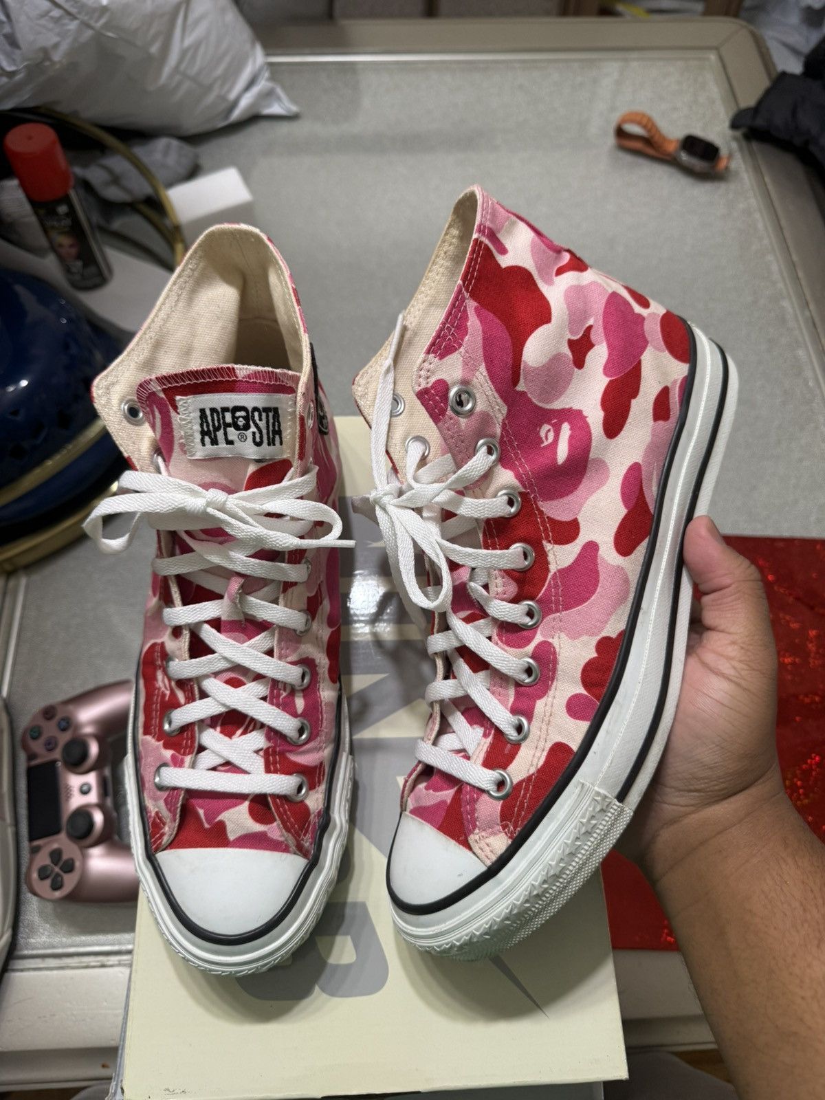 ABC Camo Pink Apesta Hi Pink Size 9