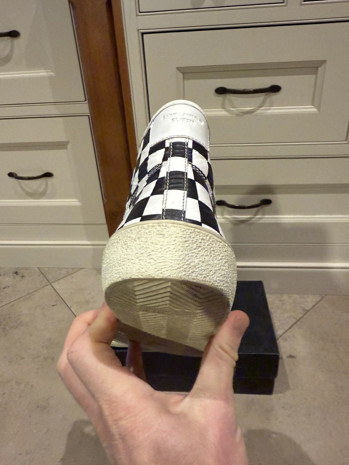 Saint Laurent Paris SS16 Saint Laurent surf sound checkered SL37 sneakers 45 Size US 12 / EU 45 - 17 Thumbnail