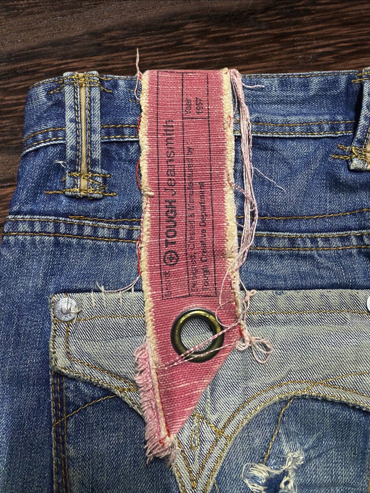 If Six Was Nine 💥Though Jeansmith Jackson Cargo Sick Punk Porcket Arc Jeans Size US 34 / EU 50 - 16 Thumbnail