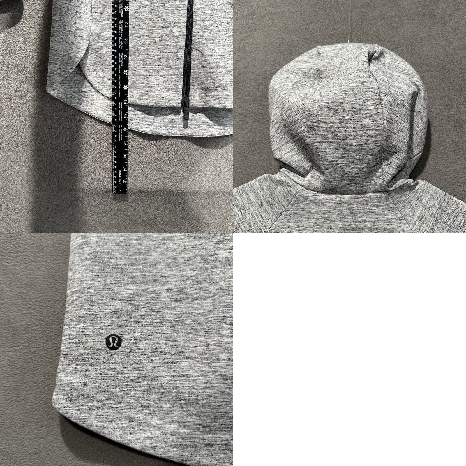 Lululemon Lululemon Going Places Hooded Jacket Womens 2 Heathered Space Dyed Gray Full Zip Jacket Womens 2 Gray Space Athleisure Size XS / US 0-2 / IT 36-38 - 9 Thumbnail
