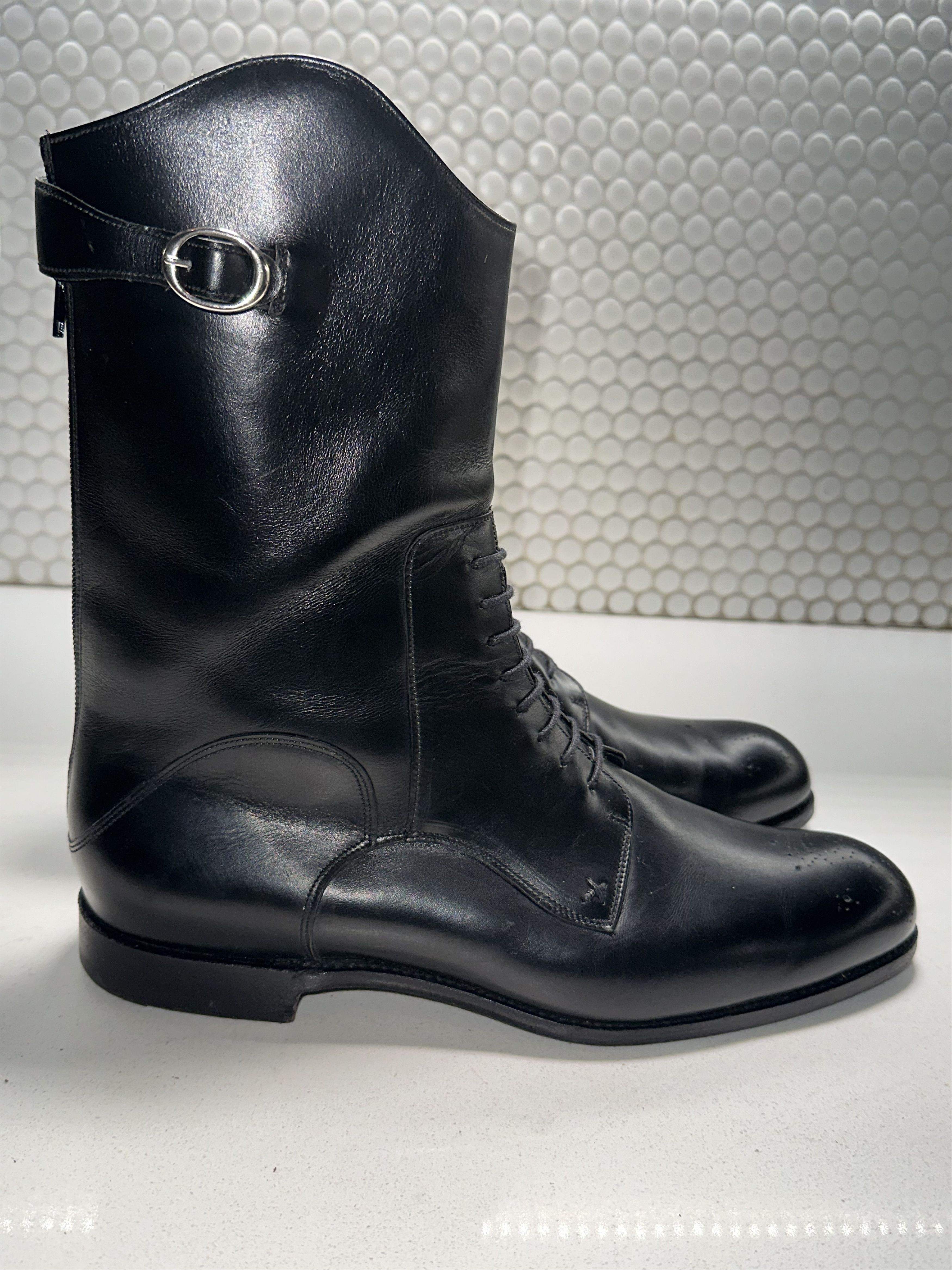Barker Black Riding Boot Size US 9.5 / EU 42-43 - 4 Thumbnail