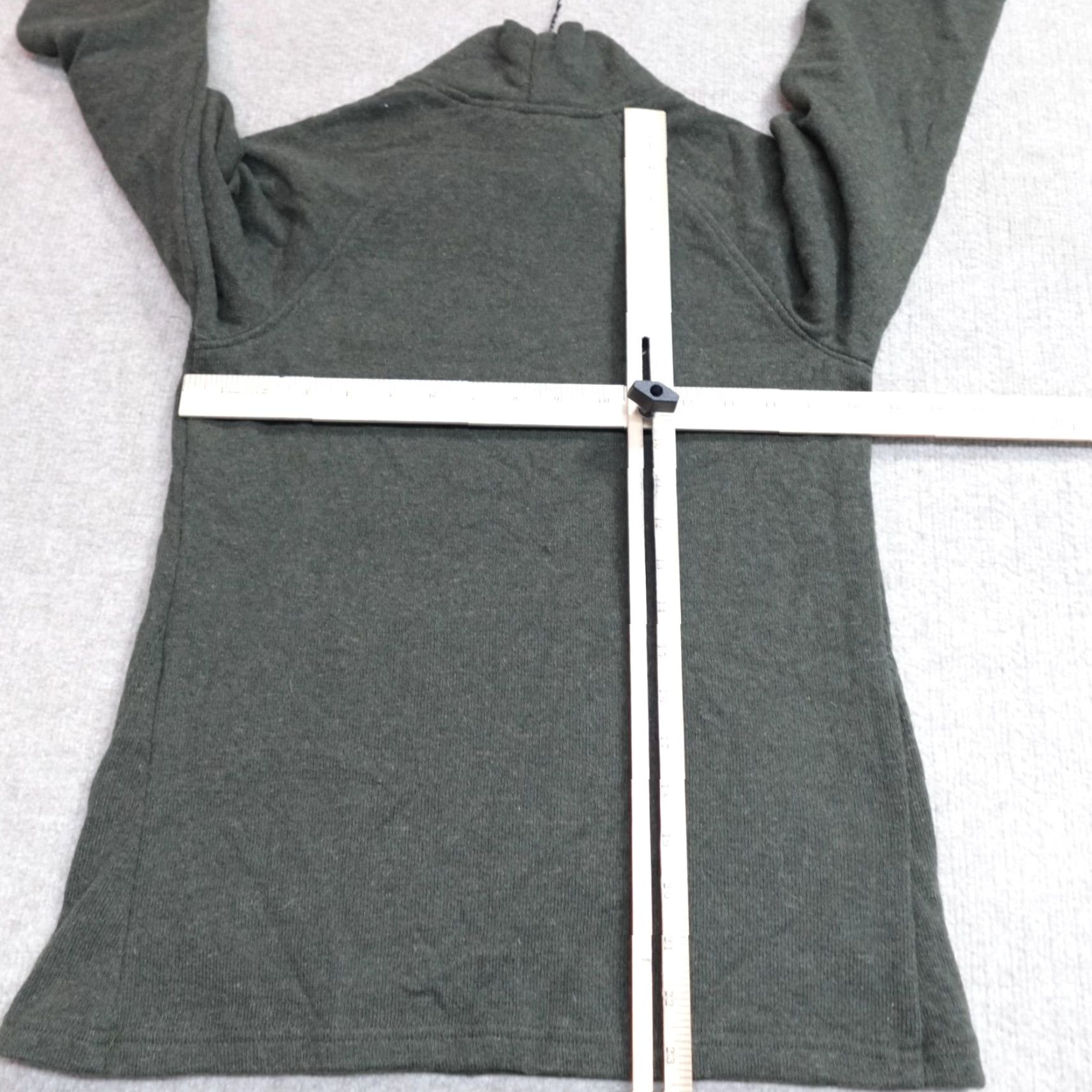 Vintage VINTAGE Stormy Kromer Womens Sweater Small Green Mock Neck Kangaroo Pocket Wool Blend Pullover Knitted Wool Blend Womens Sizes Size S / US 4 / IT 40 - 3 Thumbnail