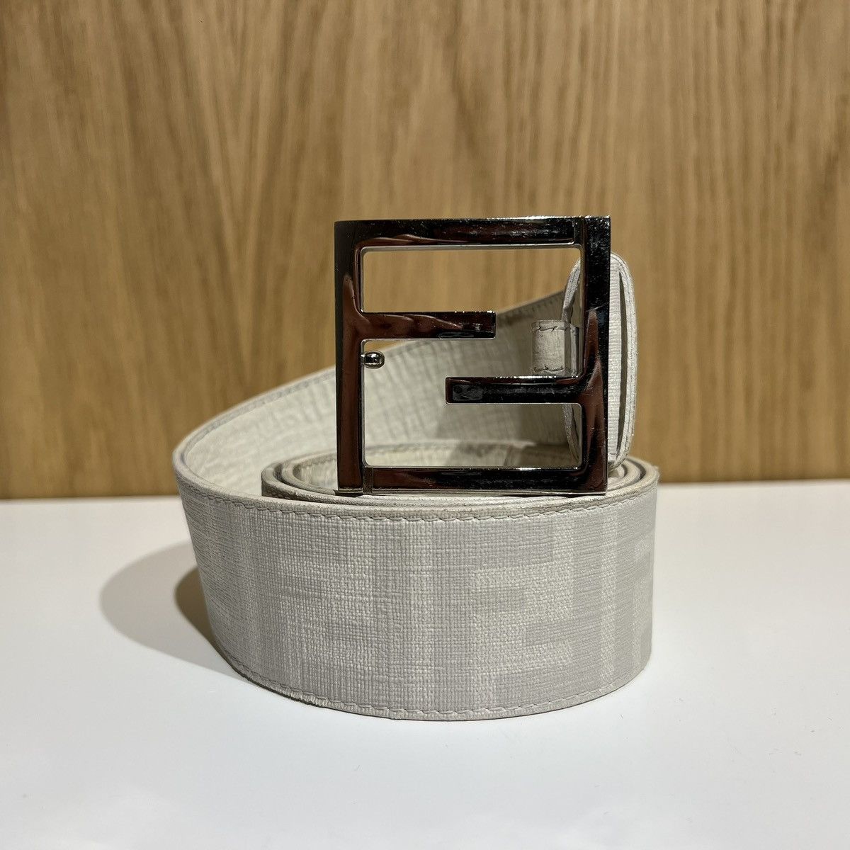 Fendi 🔹Fendi Logo Buckle Leather Belt Size 36 - 1 Thumbnail