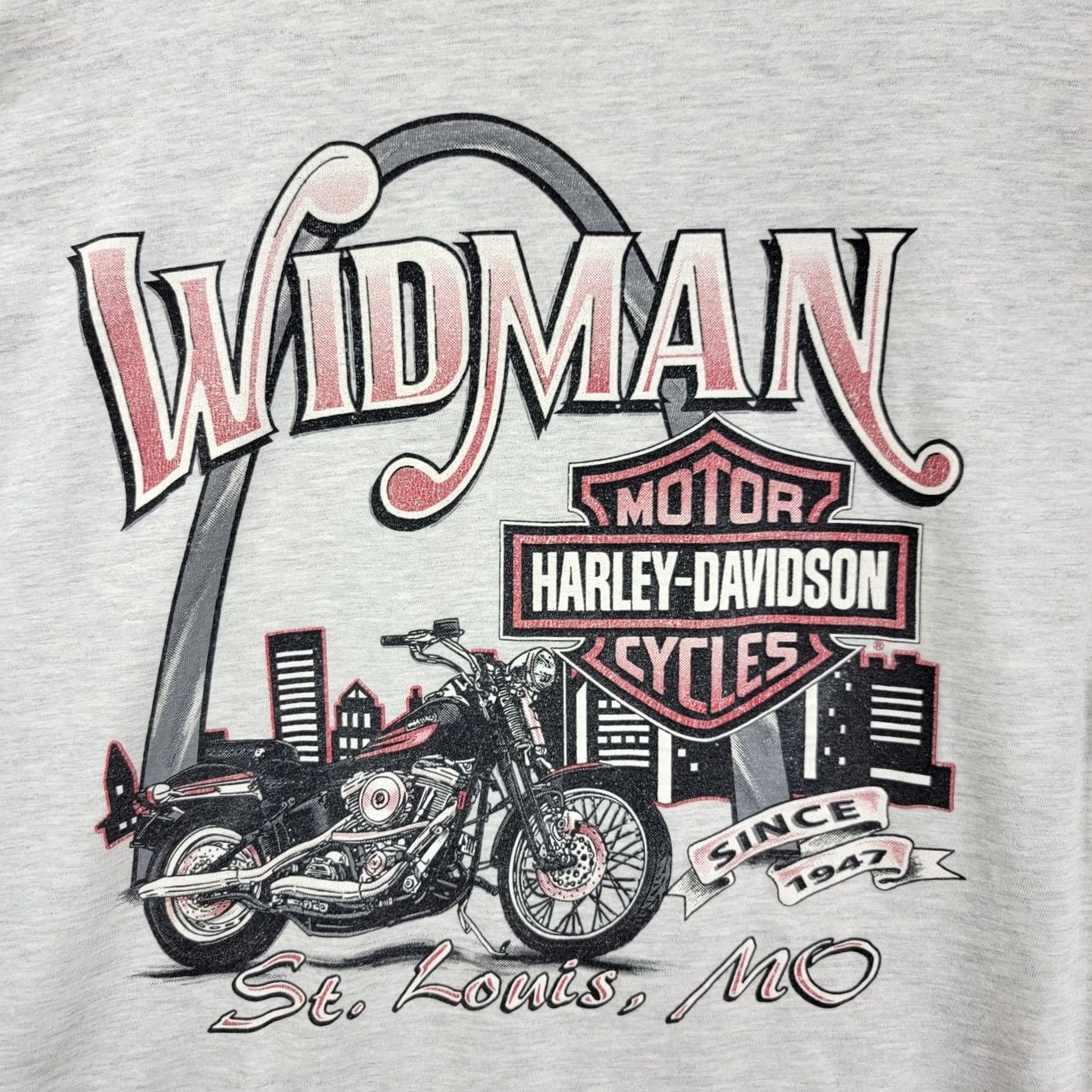 Harley Davidson HARLEY-DAVIDSON shirt XL Vintage Mens T-Shirt White 90s St Louis MO Logo Solid Cotton Crew Neck Size US XL / EU 56 / 4 - 5 Thumbnail
