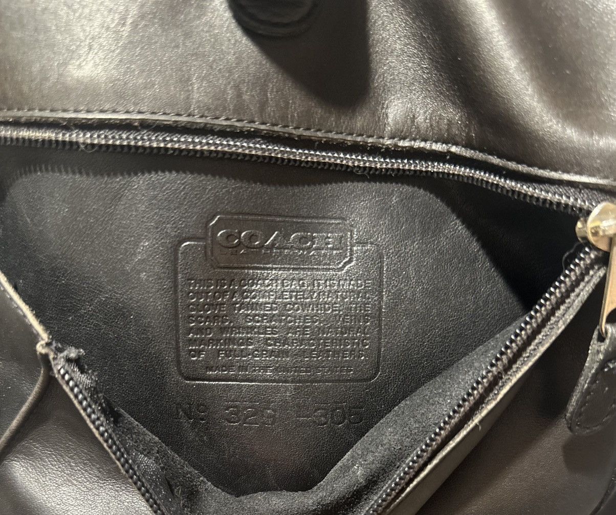 Coach Vintage Coach Backpack 329-305 Black Glovetanned Leather 90s Size ONE SIZE - 7 Thumbnail