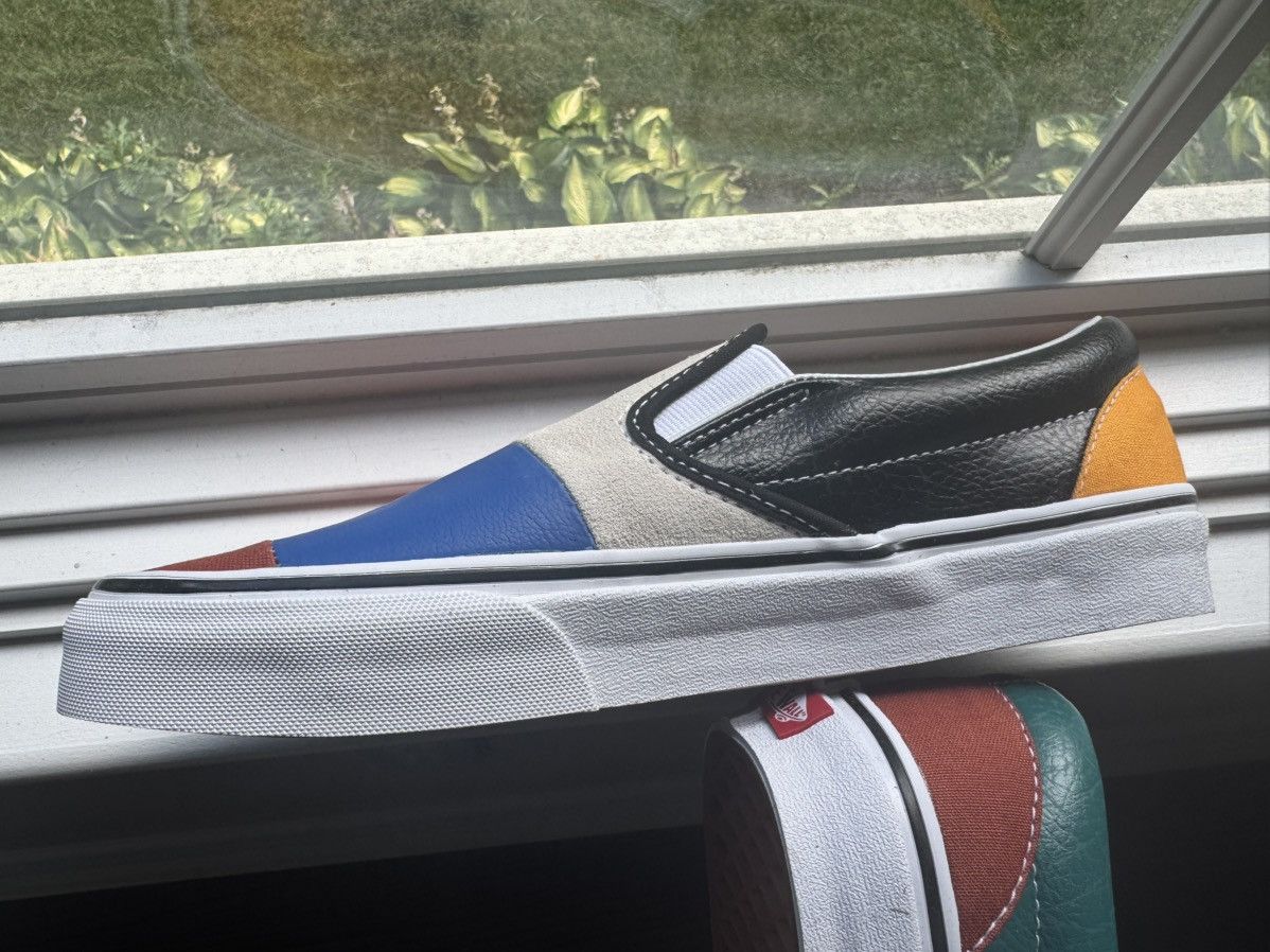Vans 5 Vans Patchwork Slip On Mulitcolor Canvas Leather Rainbow Size US 5 / EU 37 - 7 Thumbnail