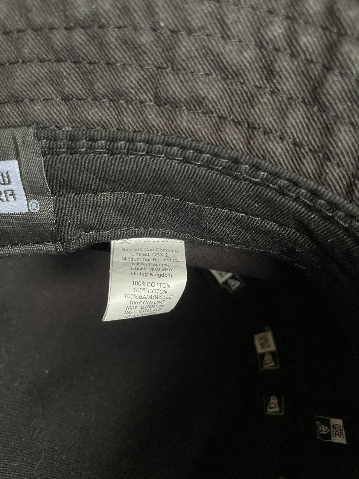 Burberry Retro New Era Logo Black Y2K Streetwear Hype Bucket Hat Size ONE SIZE - 7 Thumbnail
