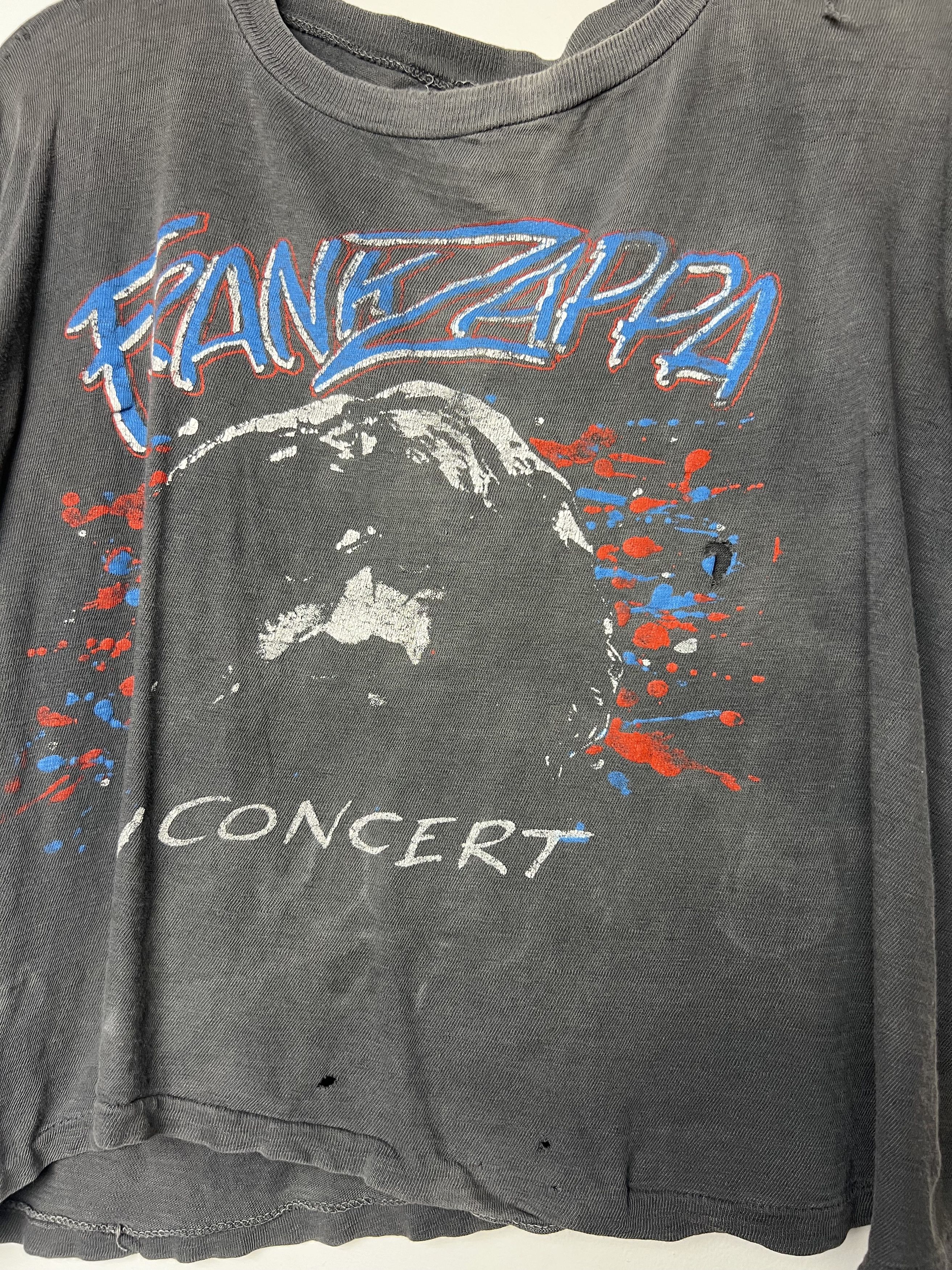 Vintage Vintage 1980's Frank Zappa Double Sided Concert T-Shirt Size US S / EU 44-46 / 1 - 7 Thumbnail