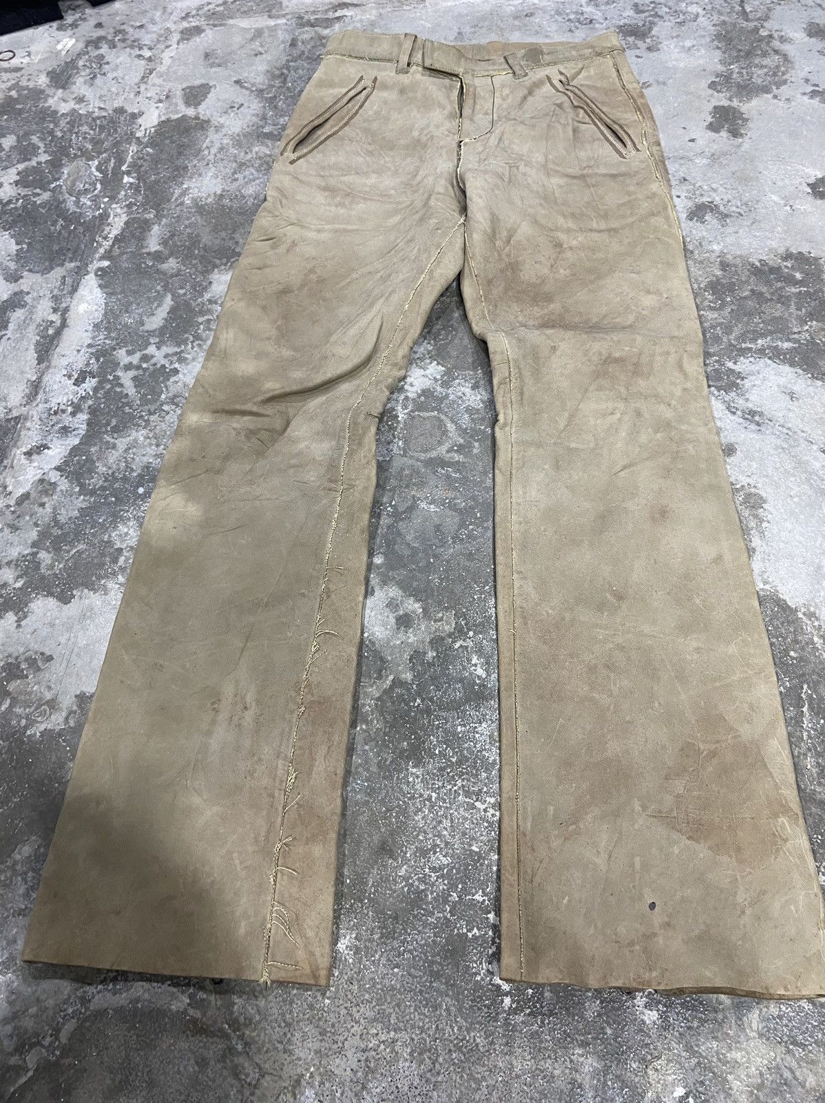 RIPVANWINKLE Ripvanwinkle steer leather bikers pants Size US 32 / EU 48 - 4 Thumbnail