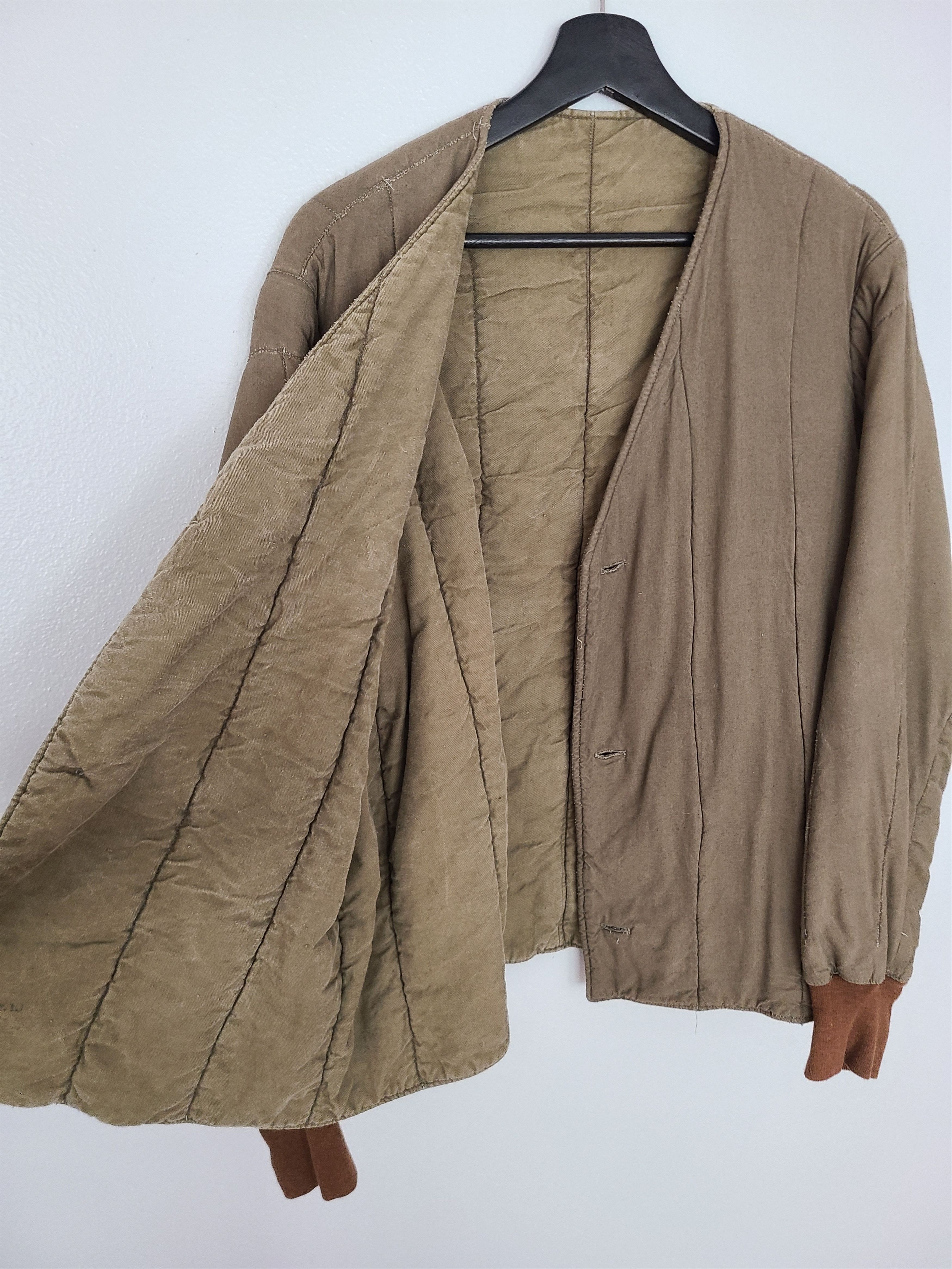 Vintage 70's Cotton Quilted Liner Jacket Size US L / EU 52-54 / 3 - 4 Thumbnail