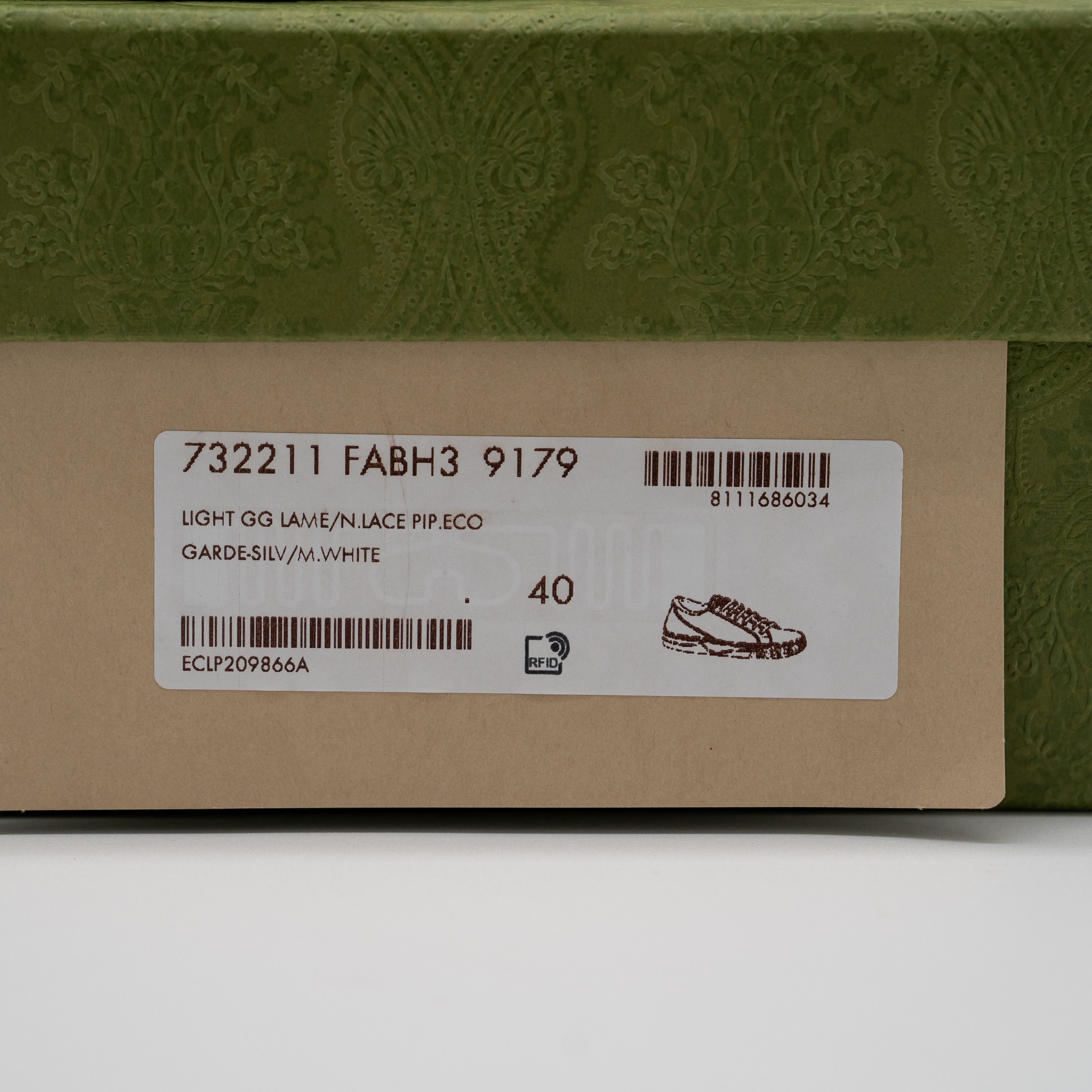 Gucci 40G 10 us Gucci Canvas Crystal GG 1977 Tennis Sneakers Beige Size US 10 / IT 40 - 12 Thumbnail