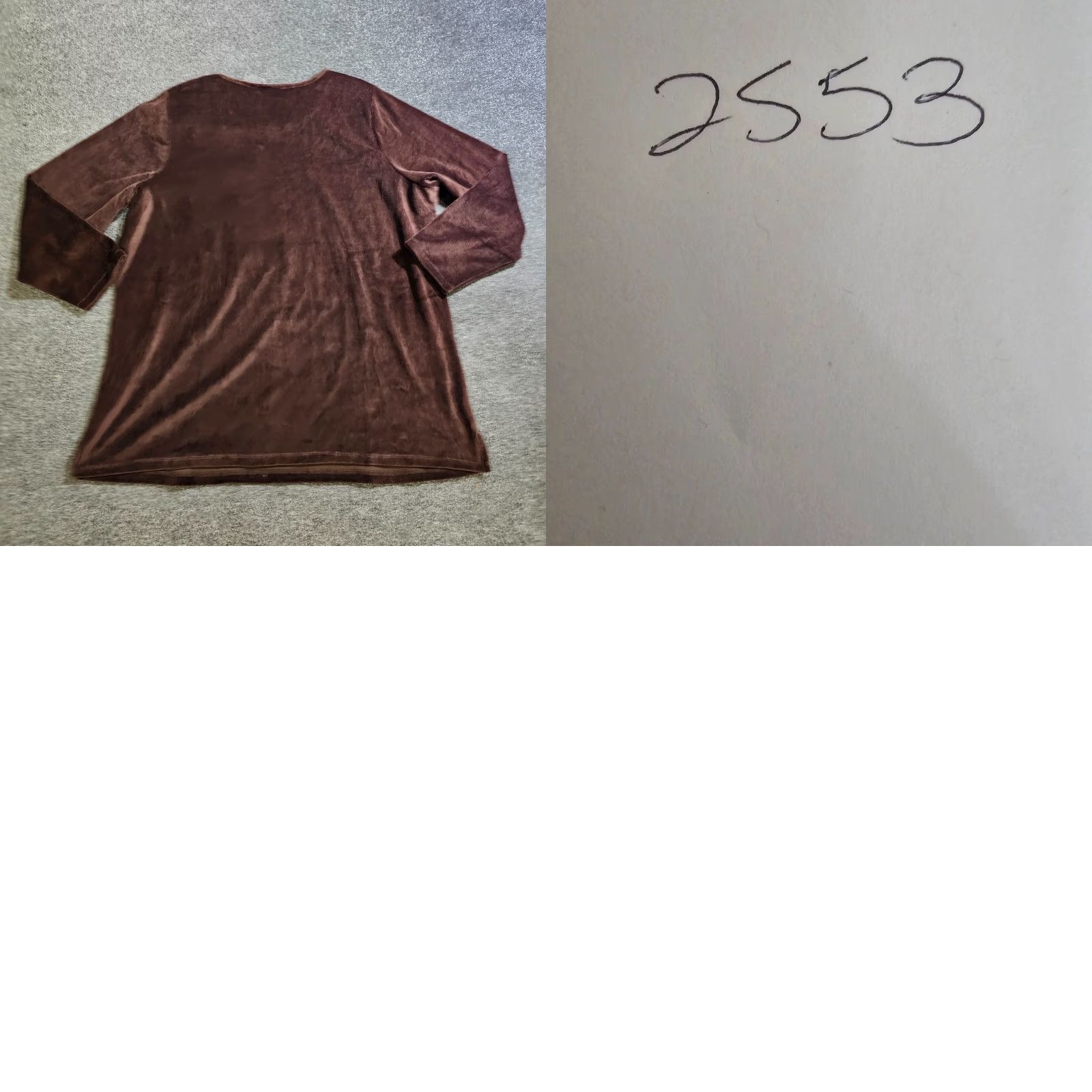 Quacker Factory Quacker Factory Sweater Womens 2X Brown Sequin Stripe Velour Casual Basic Pullover Shirt Size XXL / US 16-18 / IT 52-54 - 8 Thumbnail